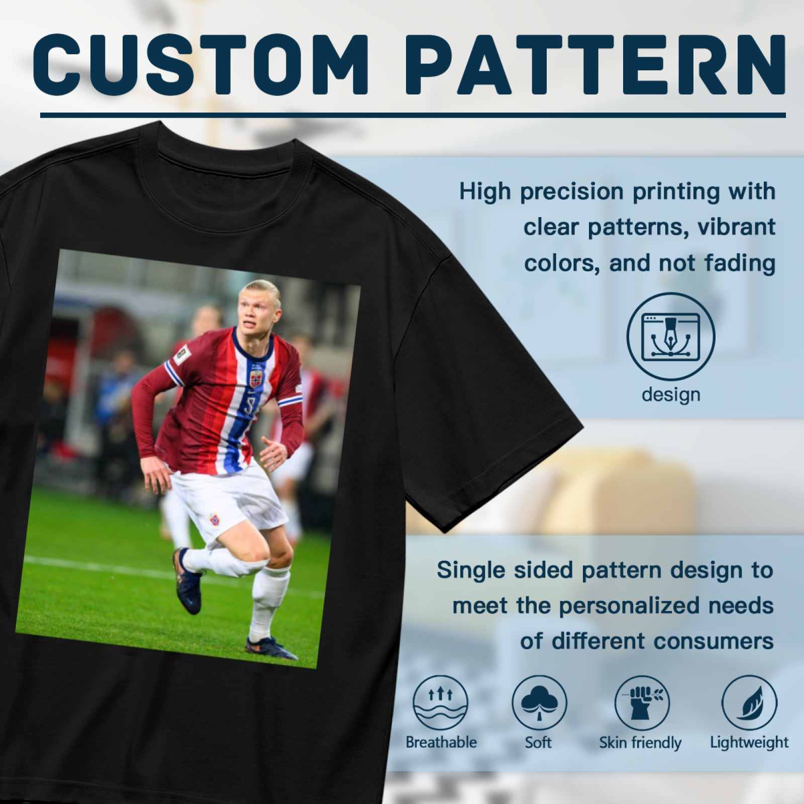 Football Glory Action Tee Show Your Support for Soccer¡¯s Icons