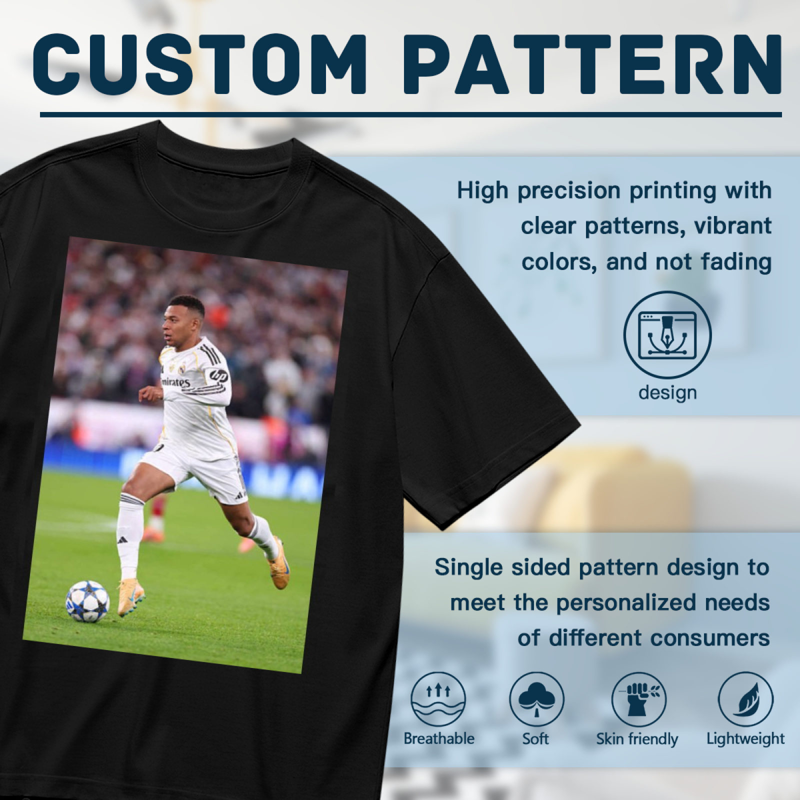 Football Legacy Star Tee Show Your Support for Soccer Legends