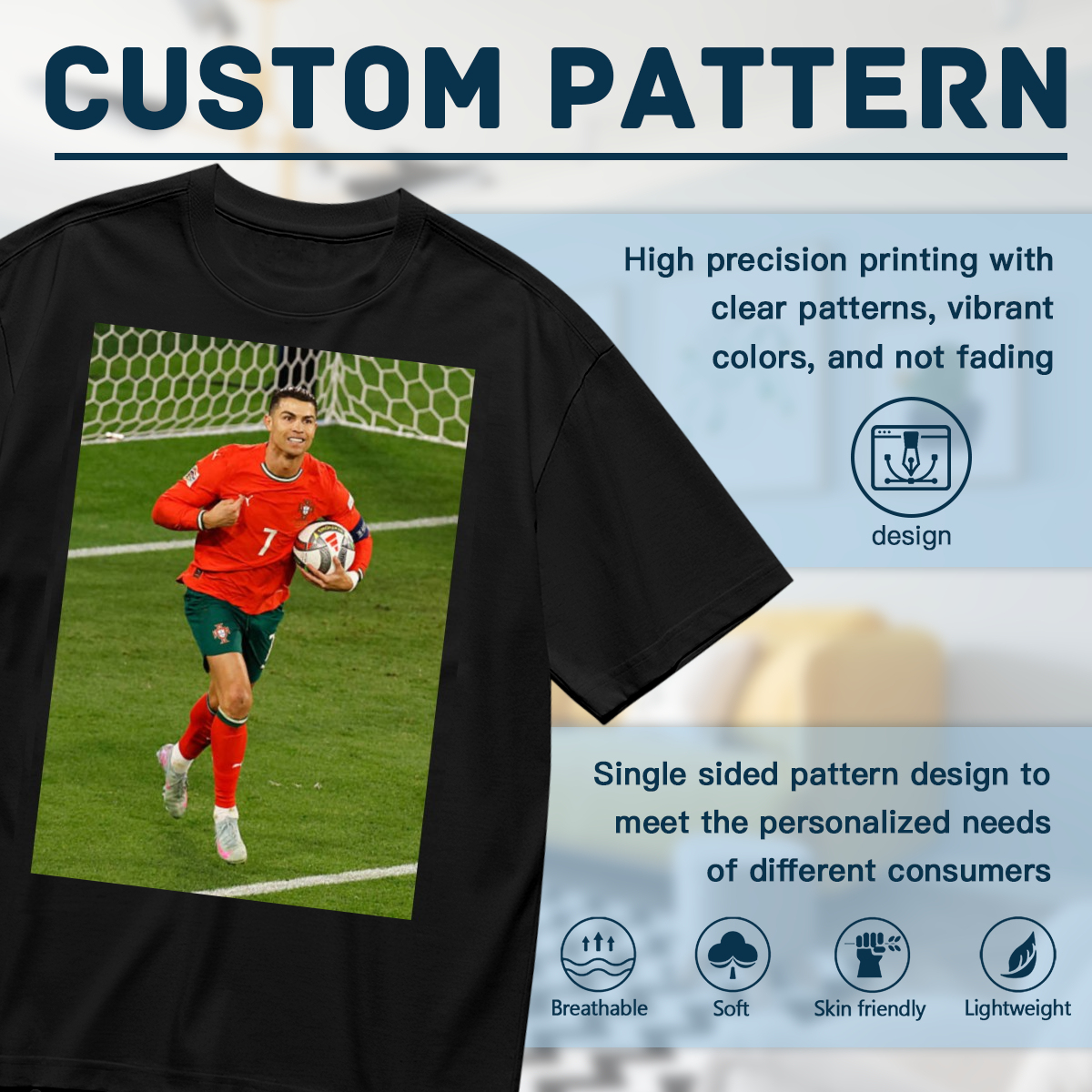 Power Play Football Tee ¨C Ideal for Passionate Soccer Fans