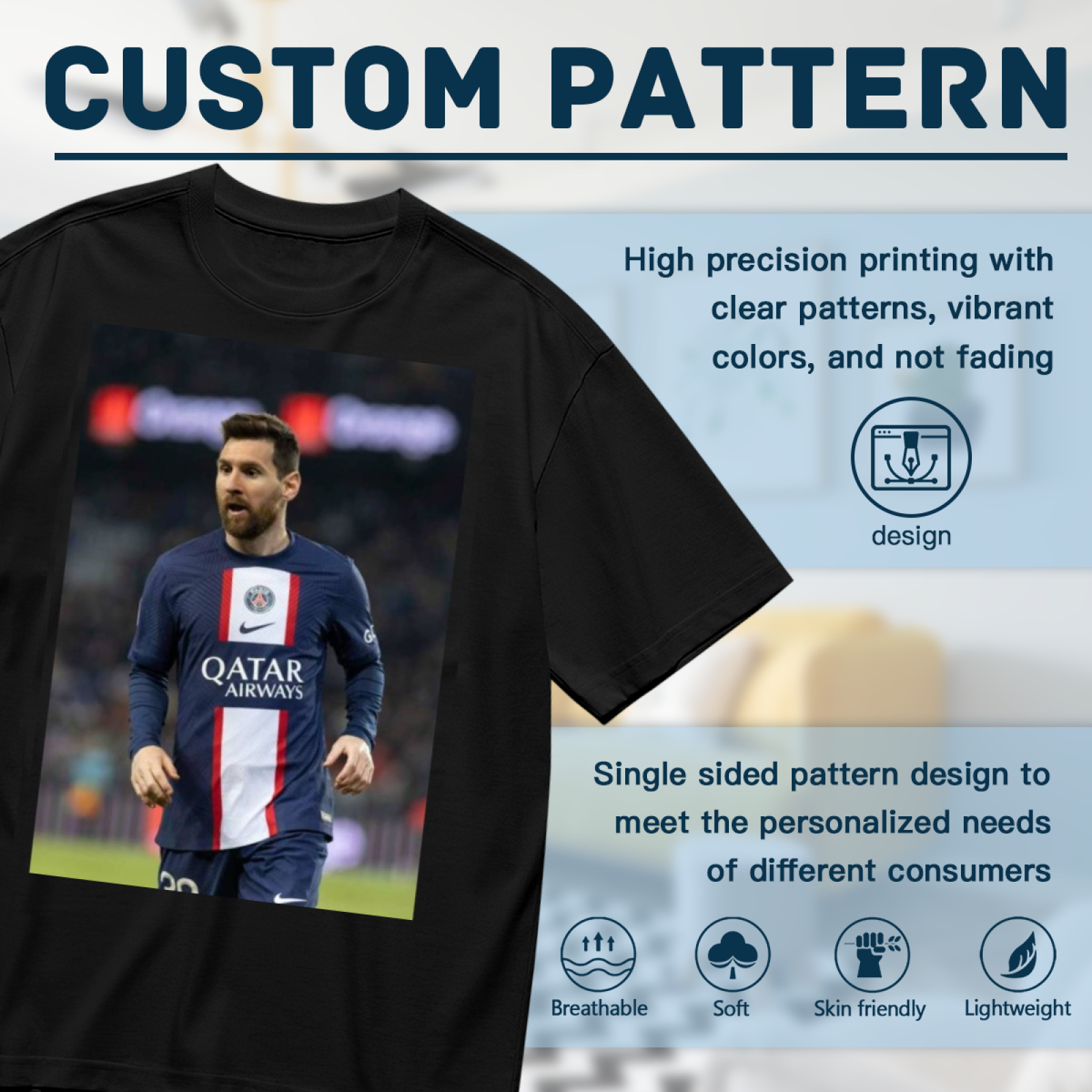 Football Hero-Inspired Tee A Perfect Match for Any Fan