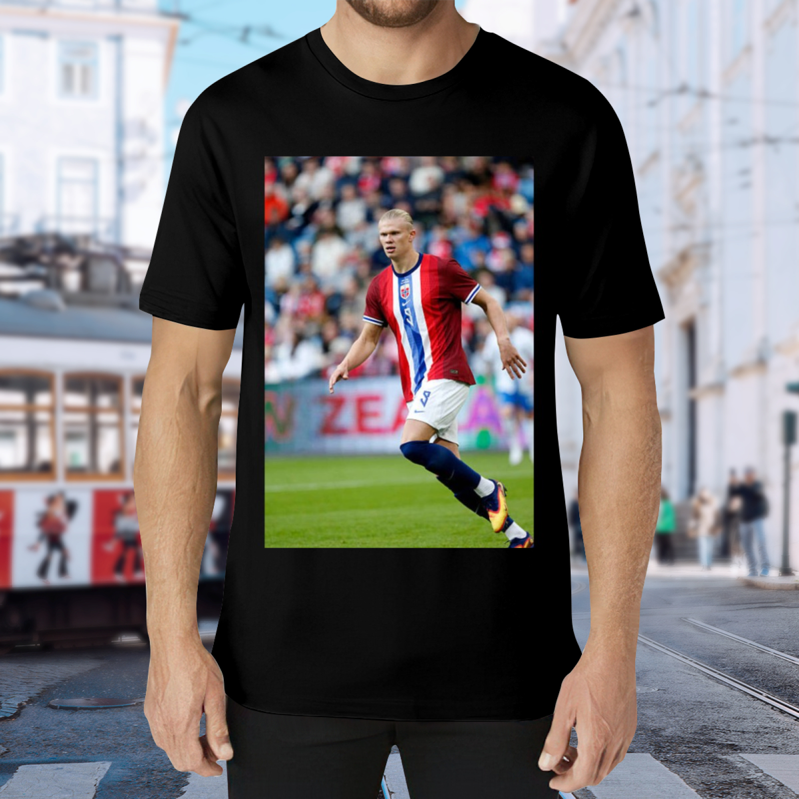 Football Star Action Tee Represent the Power of Soccer