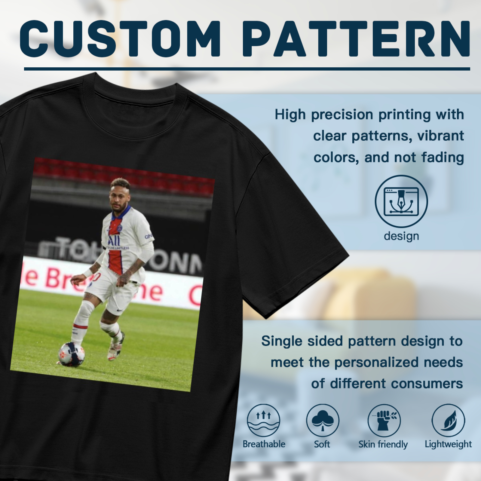 Football Passionate Tee Showcase Your Love for Soccer