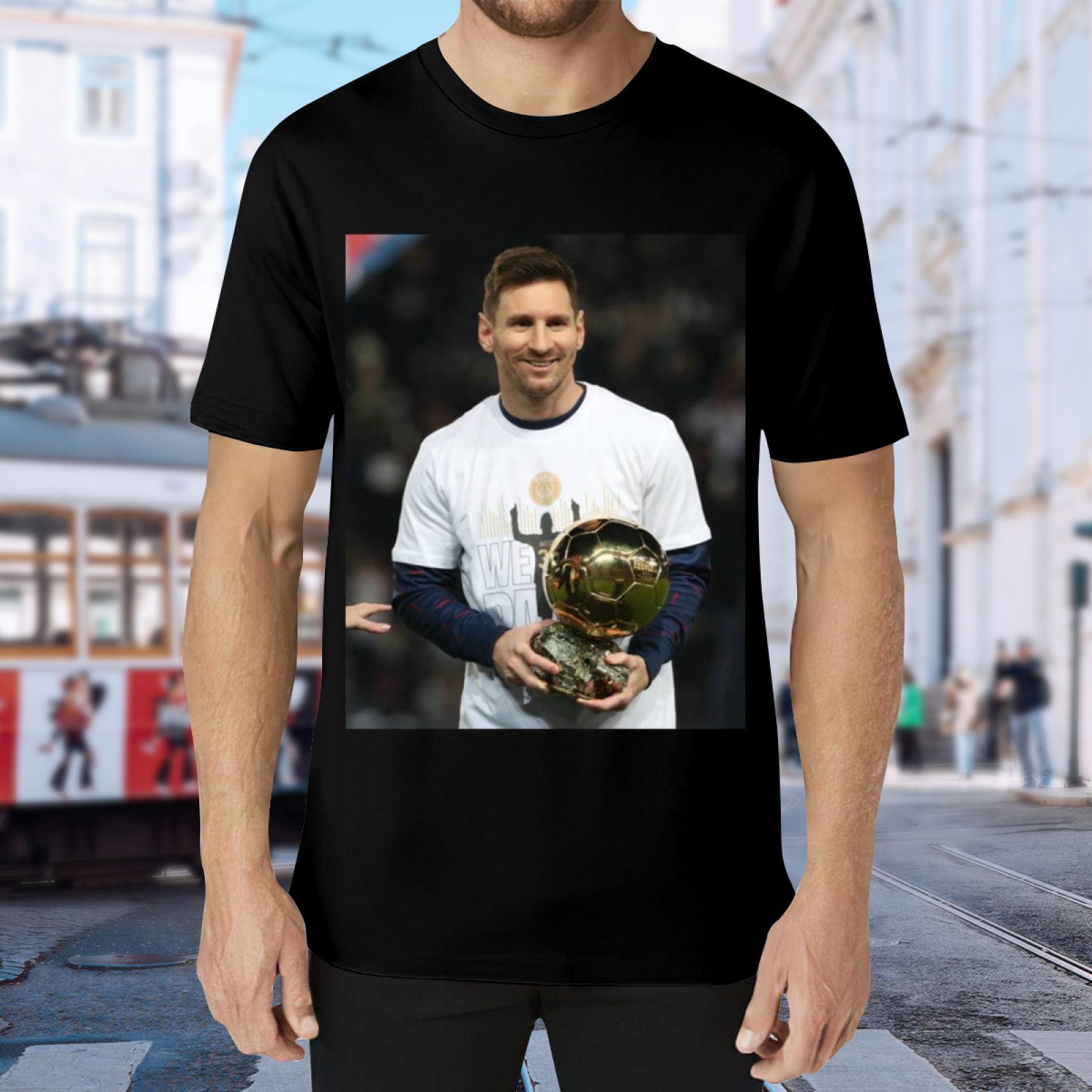 Football Powerful Strikes Football Tee Perfect for Fans of the Beautiful Game