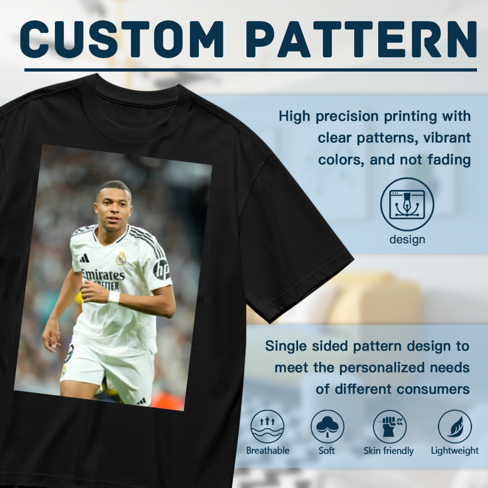 Football Superstars Striker Tee Celebrate the Power of the Beautiful Game