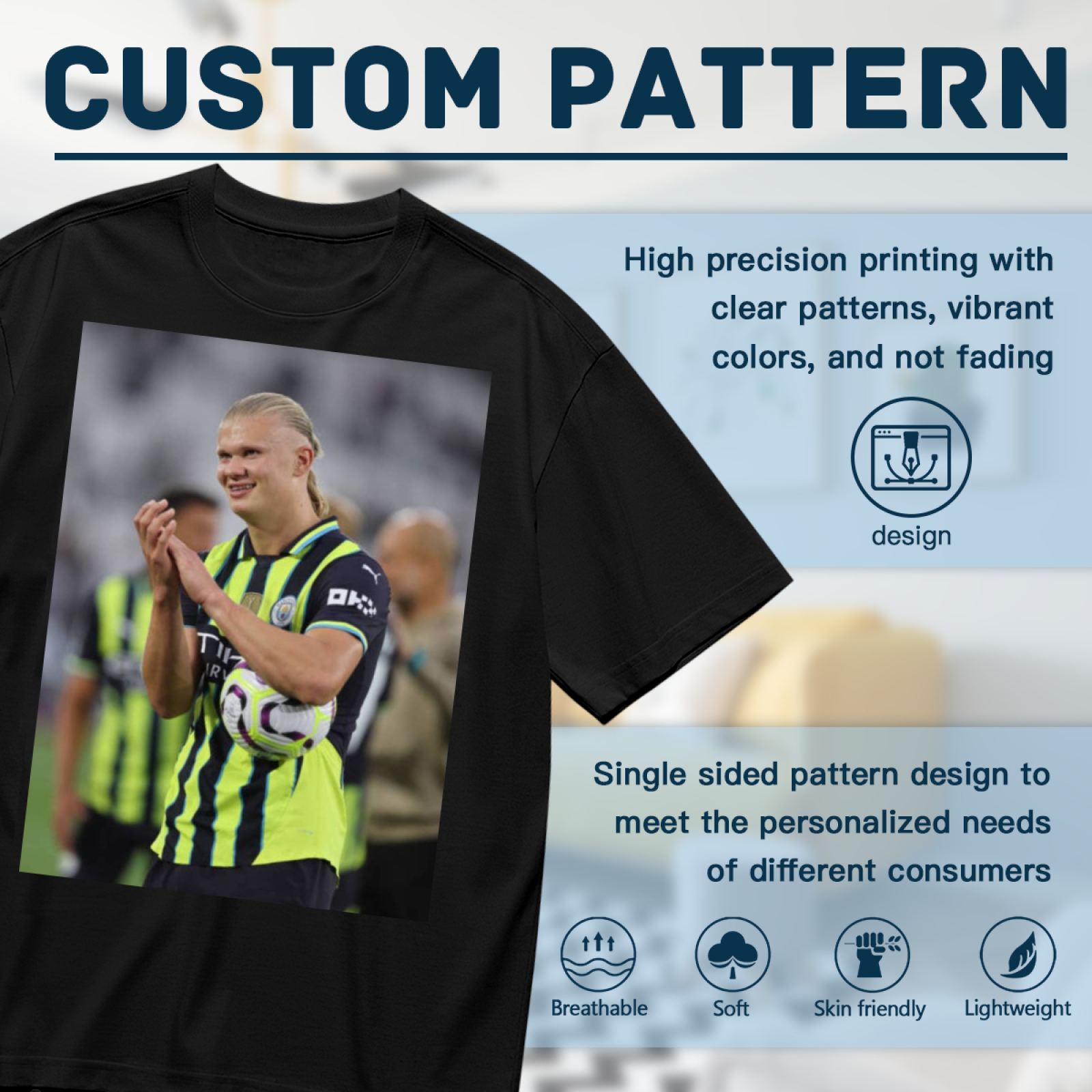 Football Star Striker Tee Represent the Thrill of Soccer Heroes