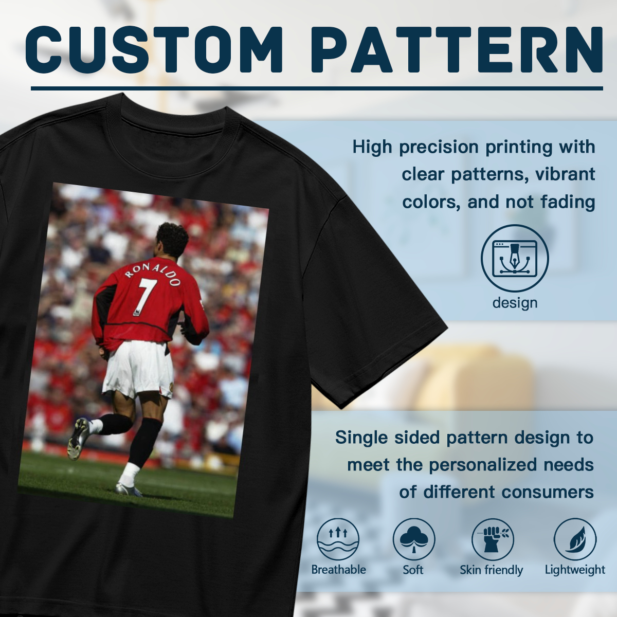 Fast-Paced Soccer Graphic T-Shirt ¨C For the Speed of the Game