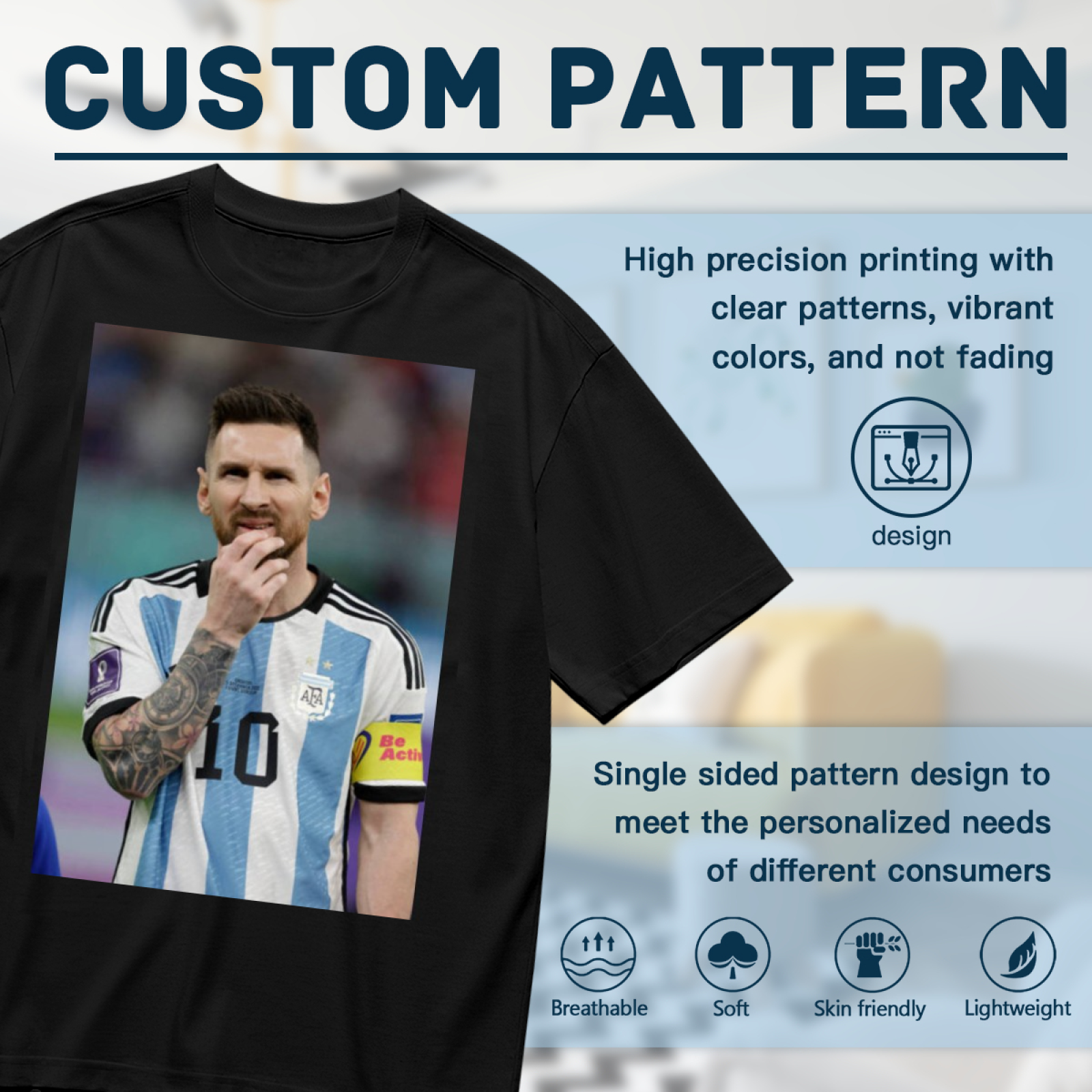 Football Pride Action Tee Perfect for Soccer Lovers Everywhere