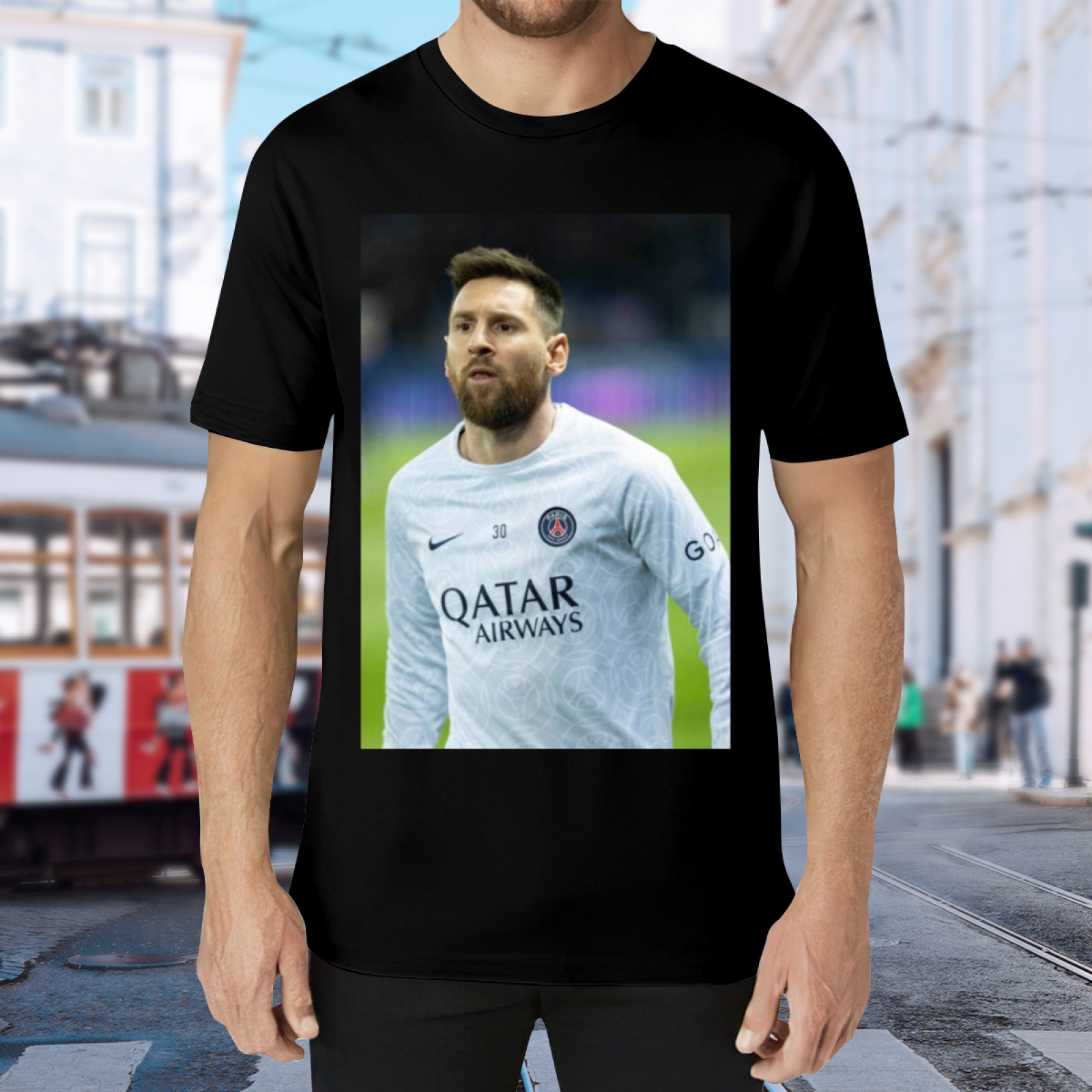 Striking Football Action T-Shirt Show Your Support for the Sport