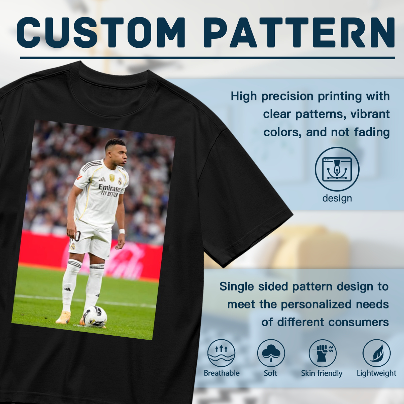 Football Star Power Tee Show Your Pride for Football¡¯s Best Moments