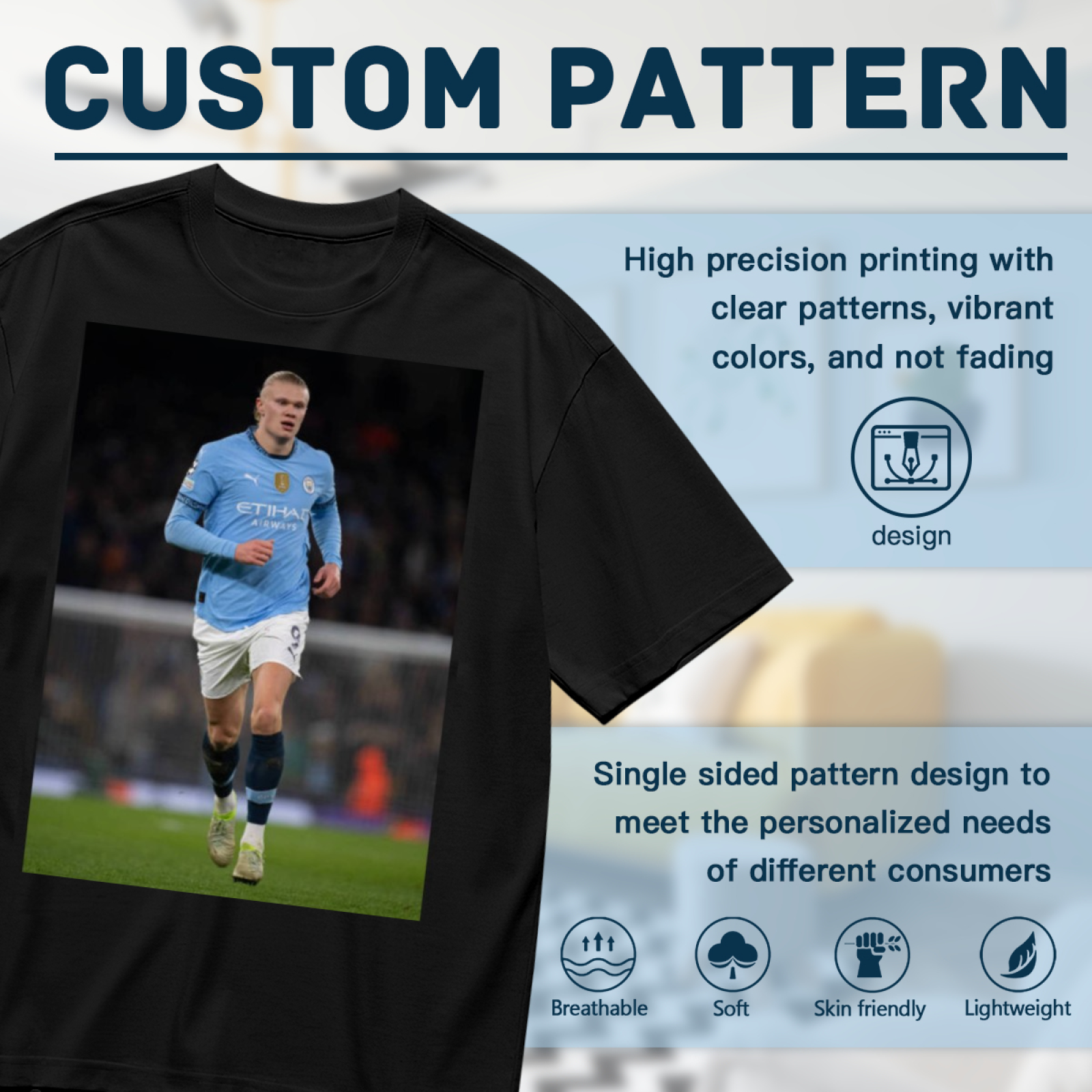 Football Star Striker Tee Wear Your Pride for Soccer