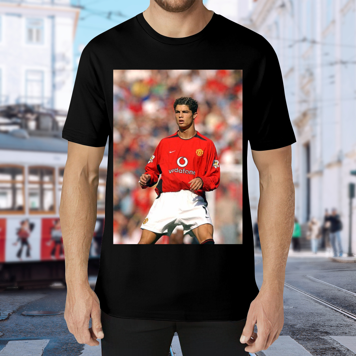 Striking Football Action T-Shirt ¨C Show Your Support for the Sport