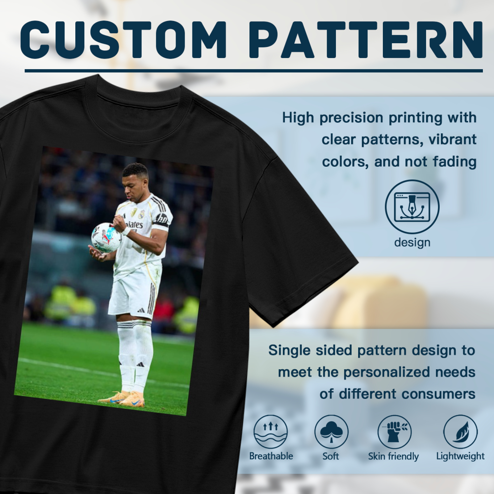 Football Victory Glory Graphic Tee Represent the Beautiful Game