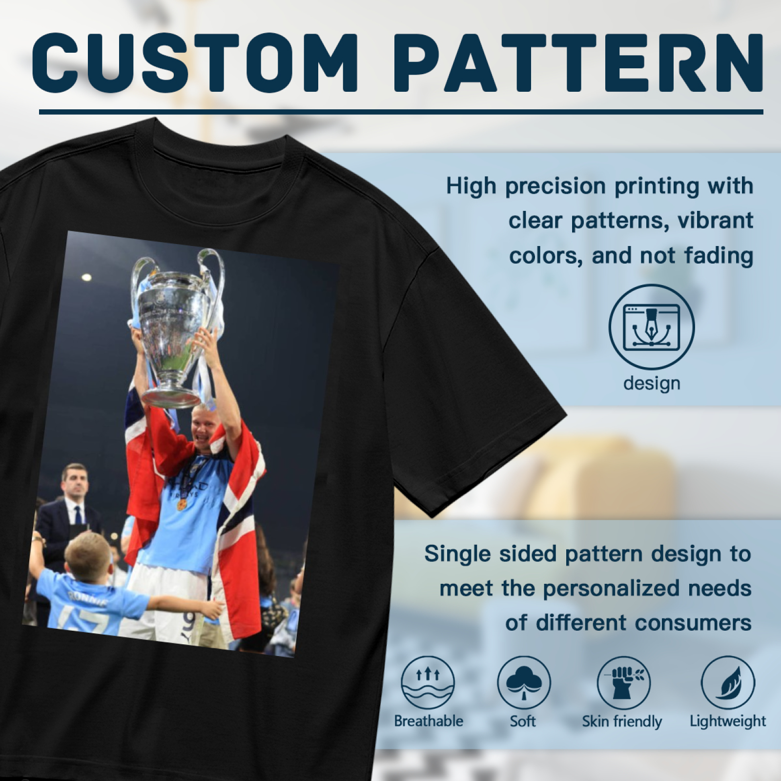 Football Victory Masterpiece Tee Show Your Love for Football Heroes