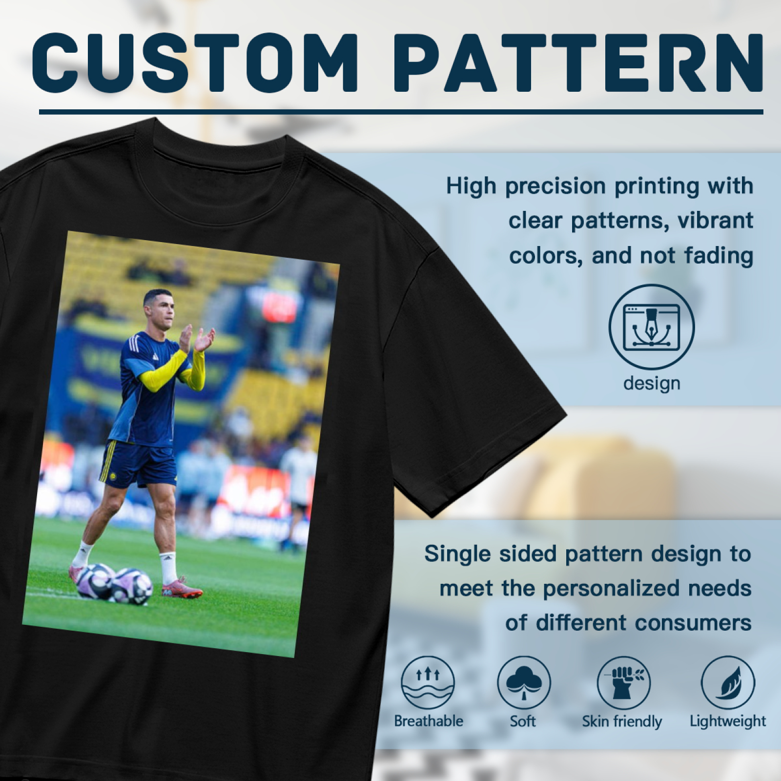 Football Star Power Tee Show Your Support for the Beautiful Game