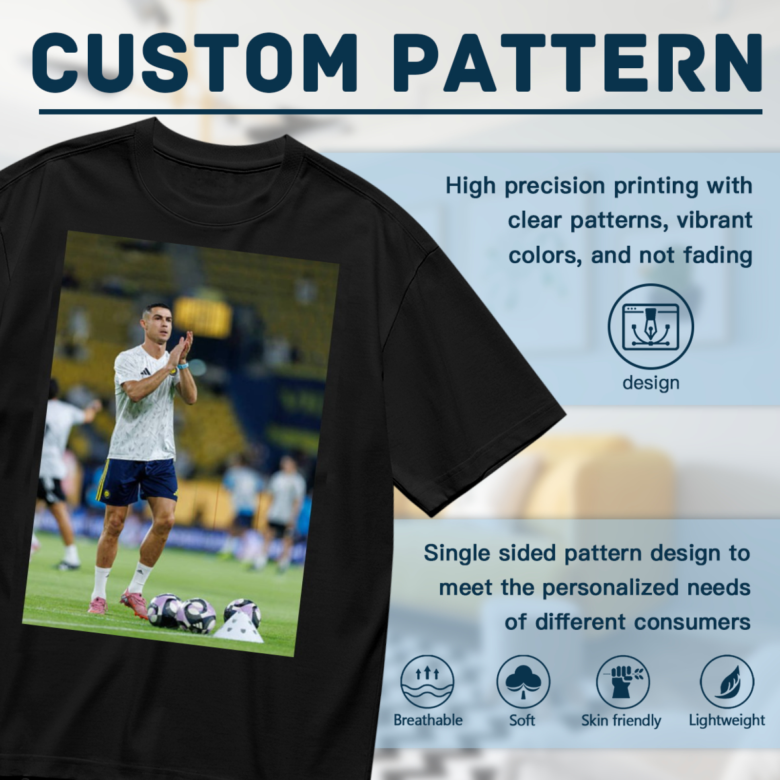 Football Power Champion Tee Wear the Glory of Soccer