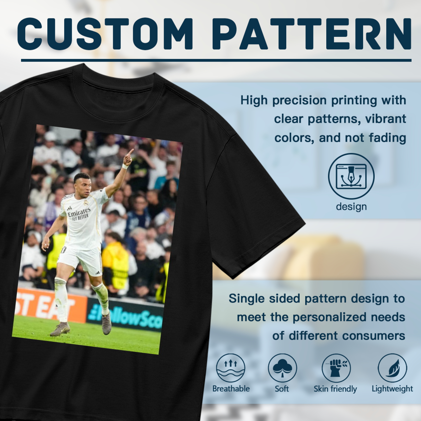 Football Striker Glory Action Tee Represent the Best of Football