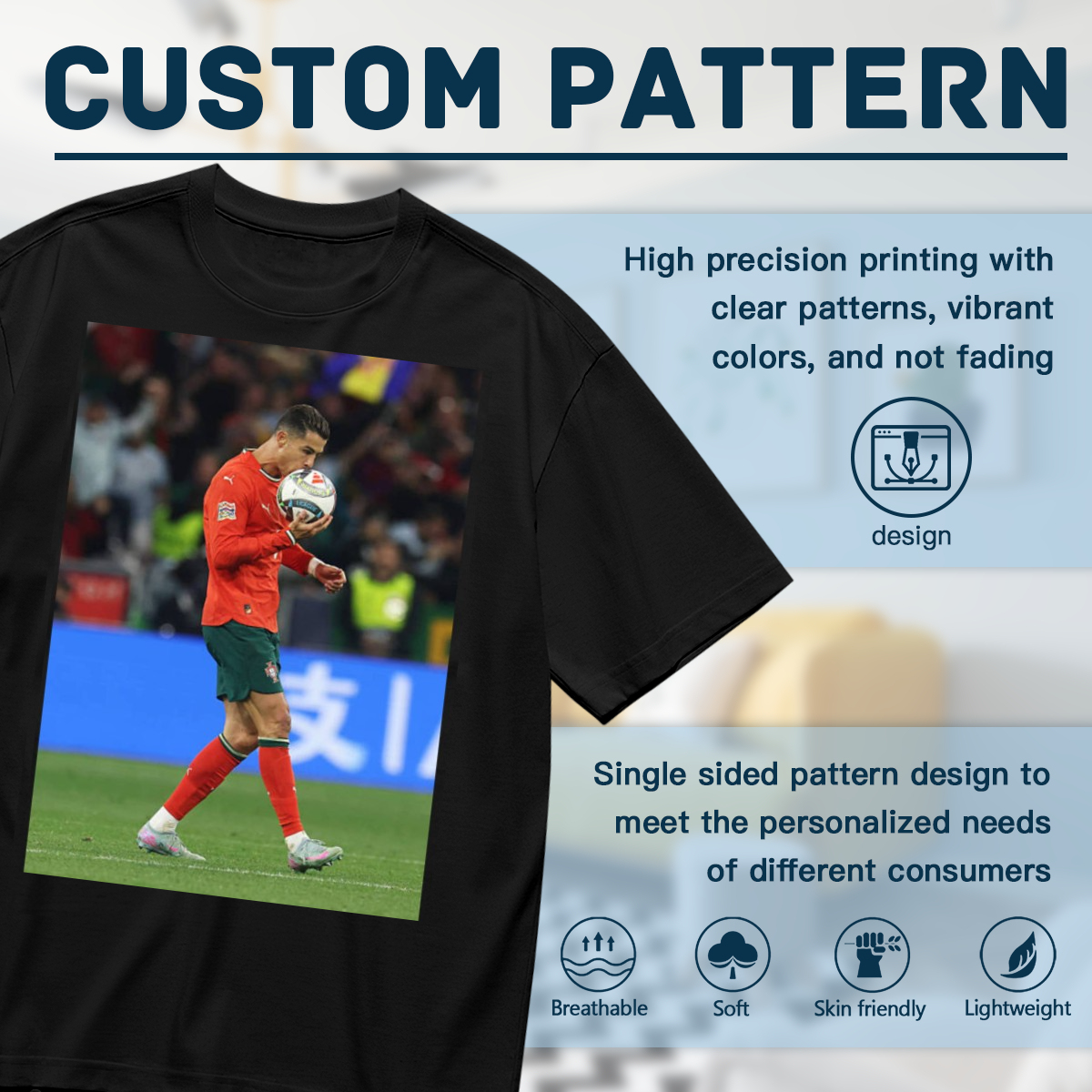 Power Play Football Tee ¨C Ideal for Passionate Soccer Fans