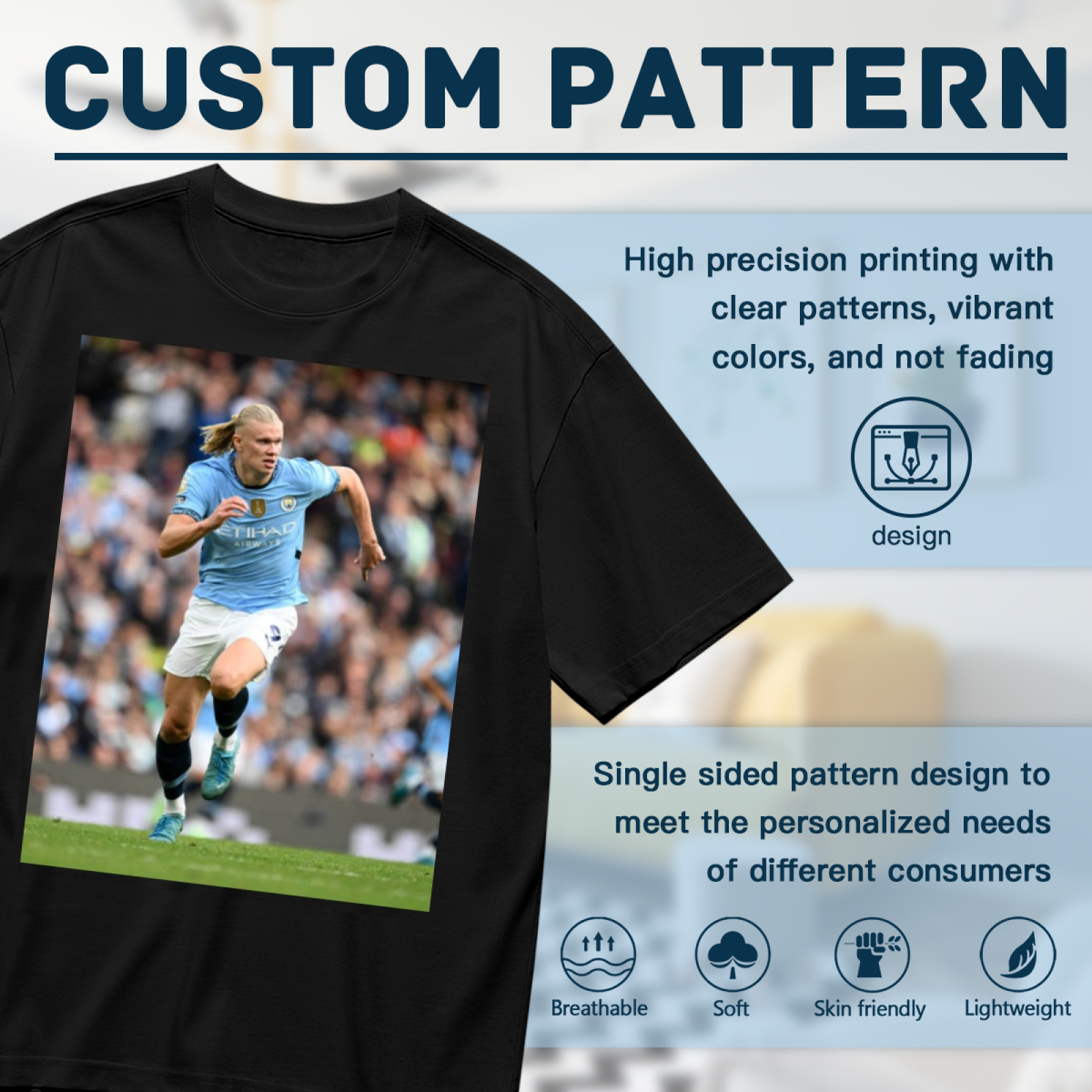 Football Striker Legacy Tee Show Your Support for Soccer Heroes