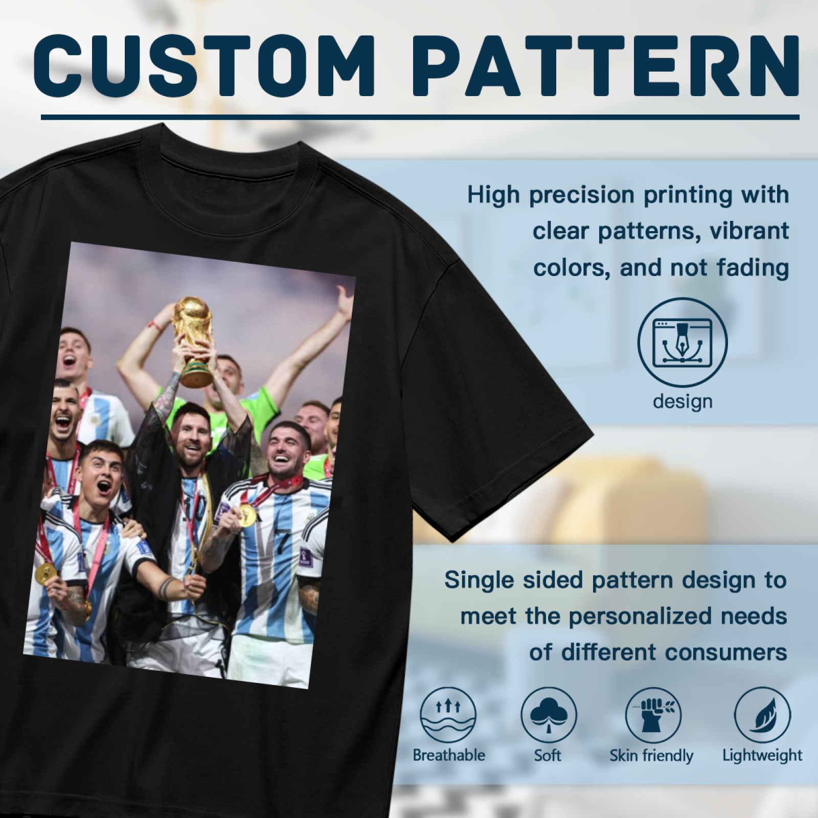 Football Legacy Action Tee Perfect for Every Soccer Fan