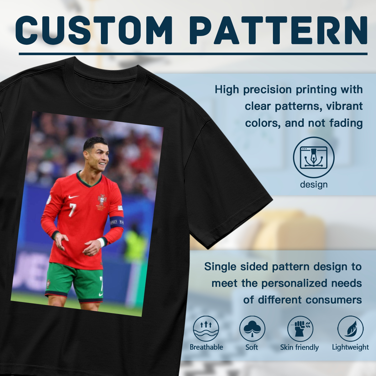 Iconic Striker T-Shirt ¨C Perfect for Every Football Fan