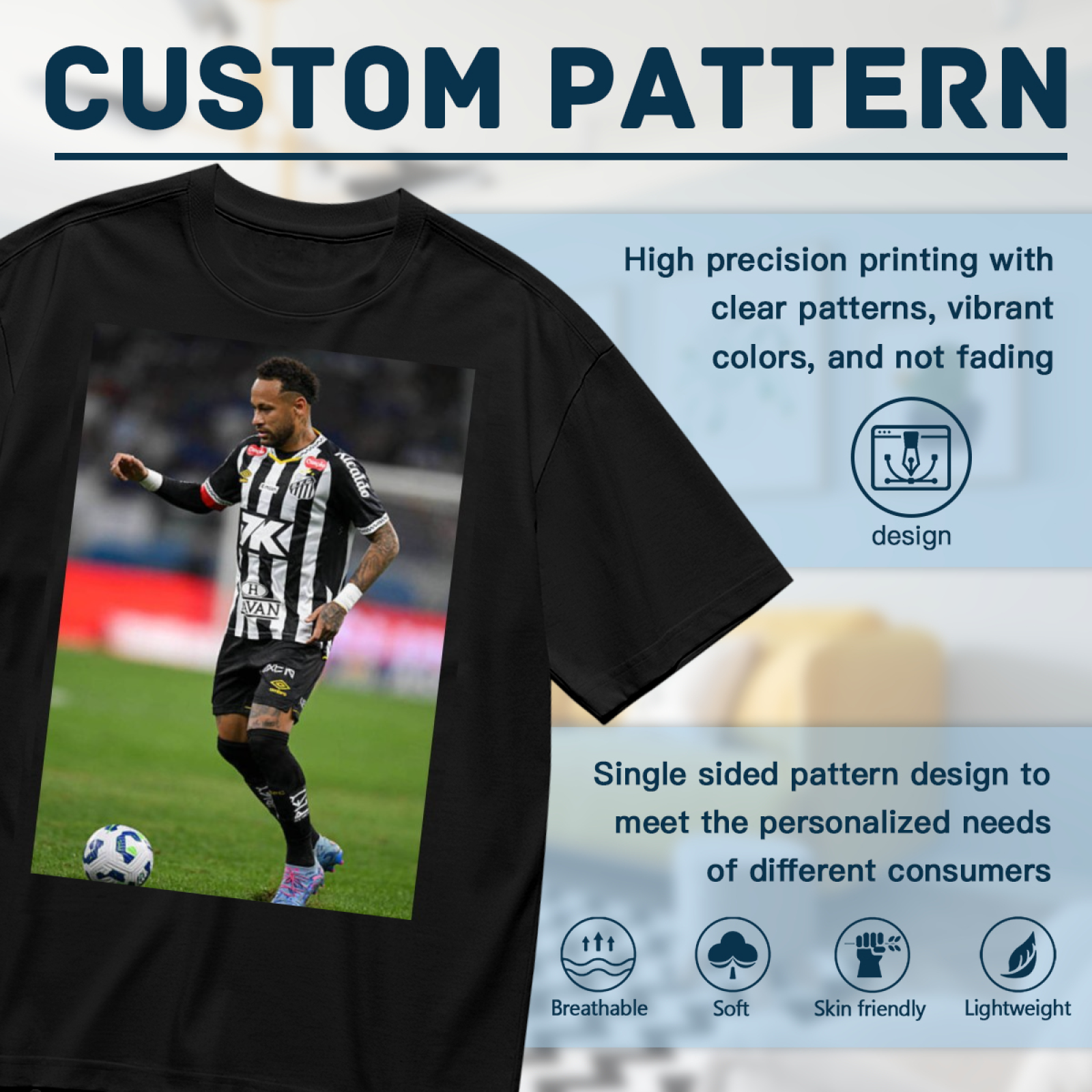 Football Star Power Tee Show Your Pride for the Beautiful Game