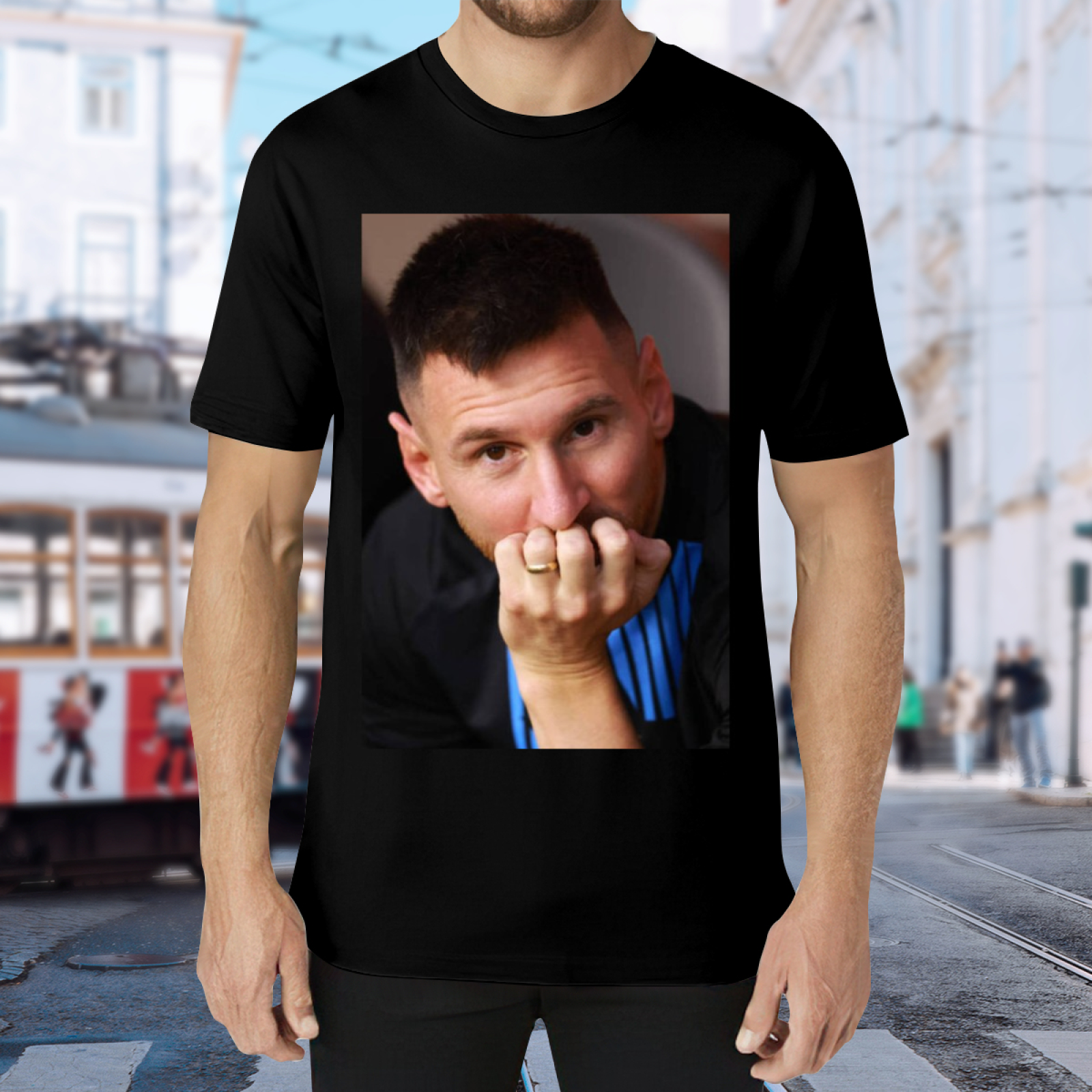 Striking Soccer Hero Tee Celebrate the Football Legends