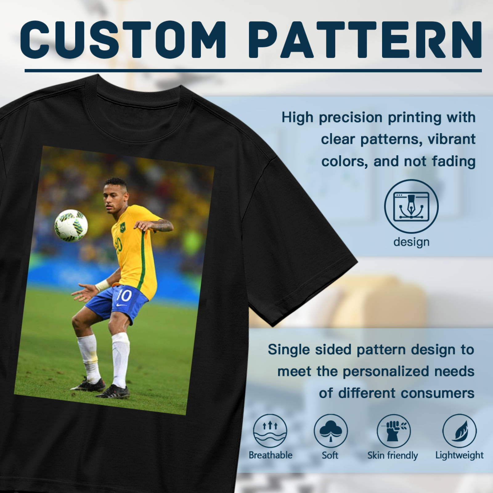 Iconic Striker T-Shirt Perfect for Every Football Fan