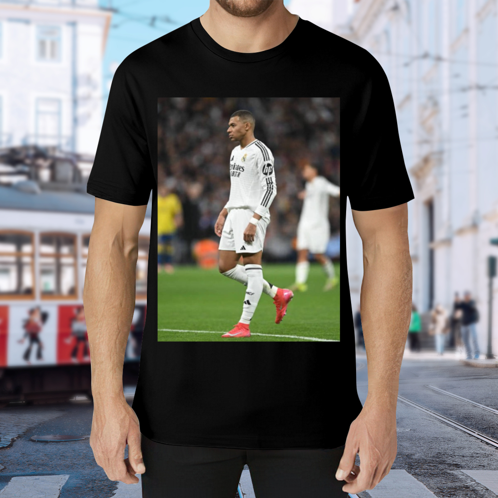 Football Striker Action T-Shirt Celebrate the Thrills of Soccer