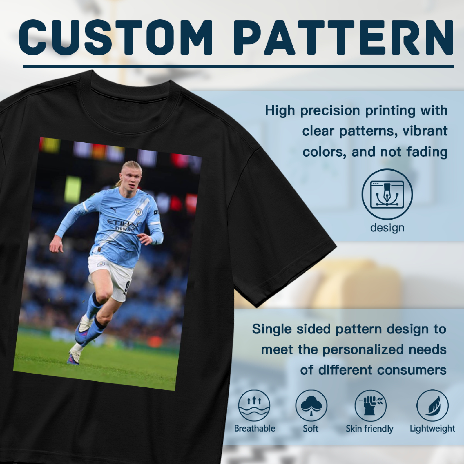 Football Striker Hero Tee Celebrate the Thrill of Football