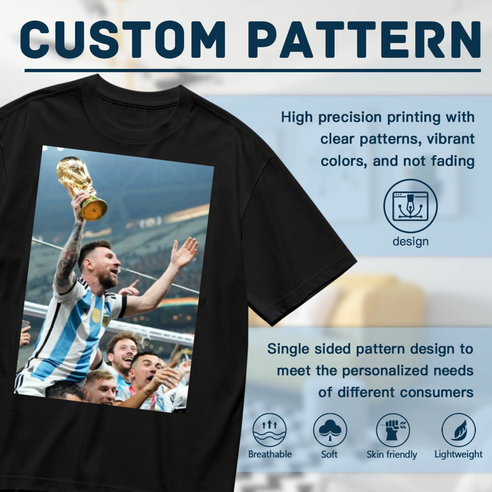 Goal-Scoring Graphic T-Shirt Perfect for Football Lovers