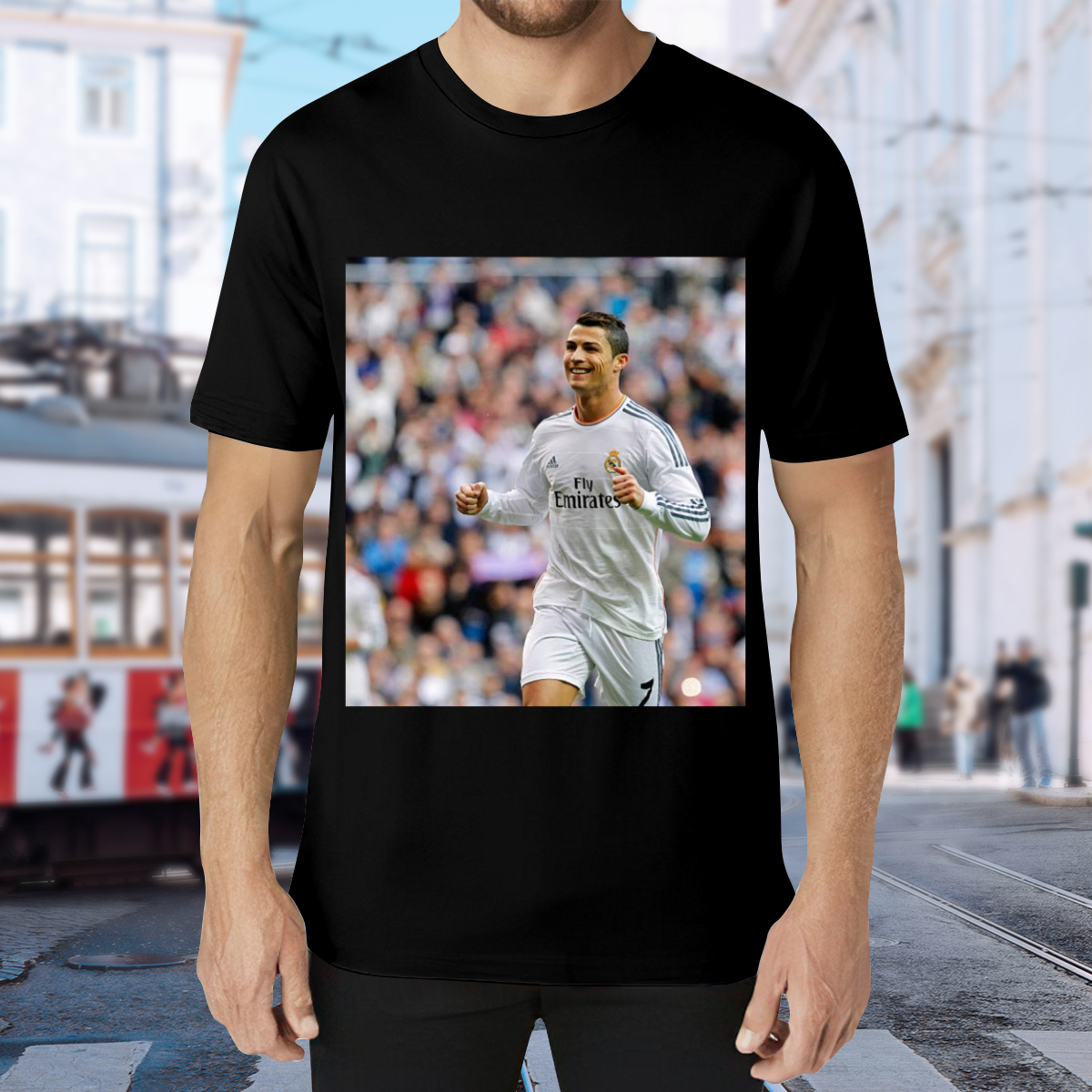 Striking Football Action T-Shirt ¨C Show Your Support for the Sport