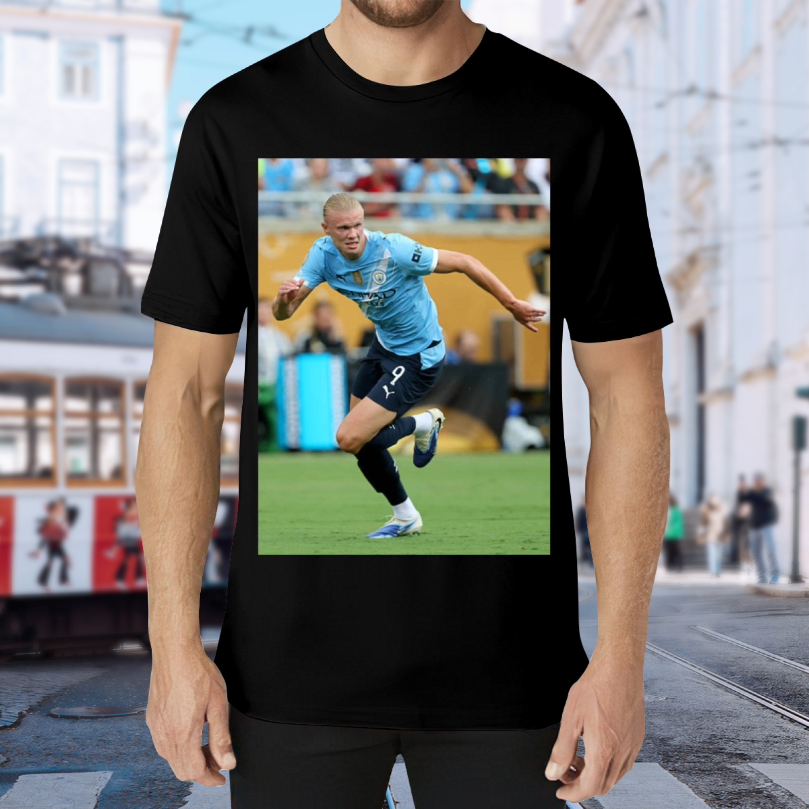 Football Striker Legacy Action Tee Show Your Support for the Beautiful Game
