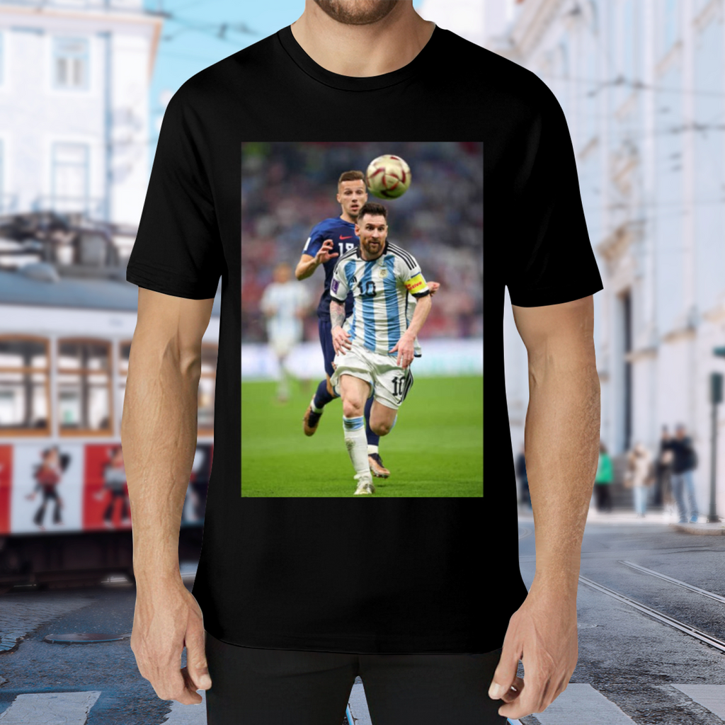Dynamic Football Striker Tee Wear Your Soccer Passion Proudly