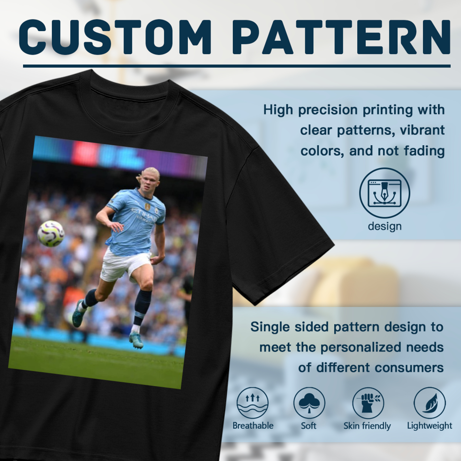Football Champion Striker Tee Represent the Heart of Football