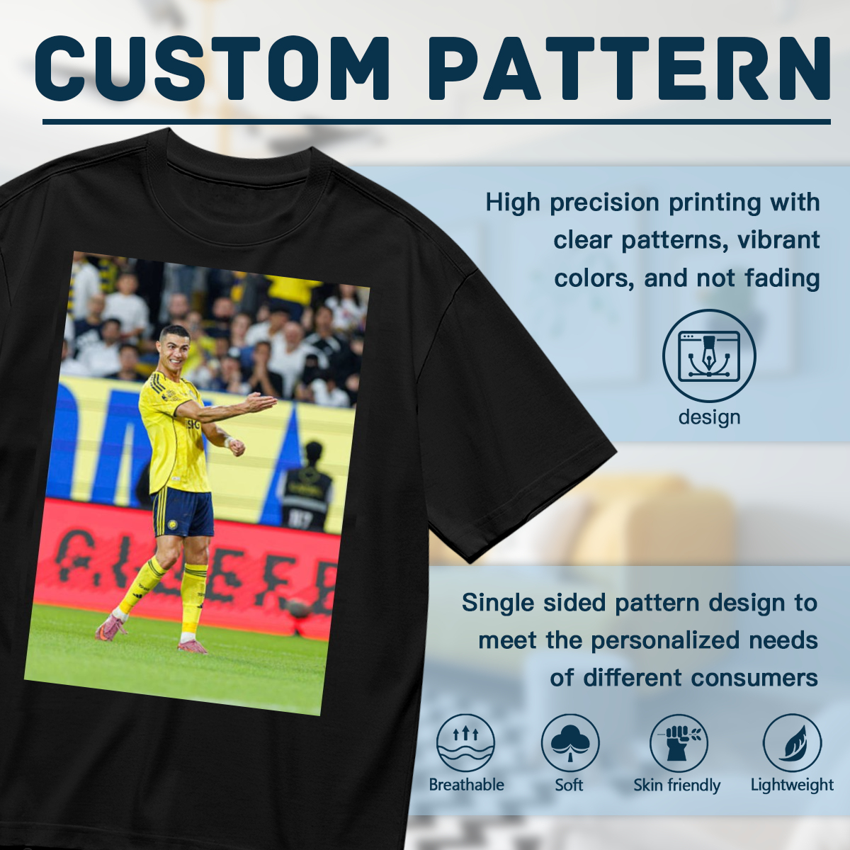 Fast-Paced Football Tee ¨C Represent the Power of Soccer