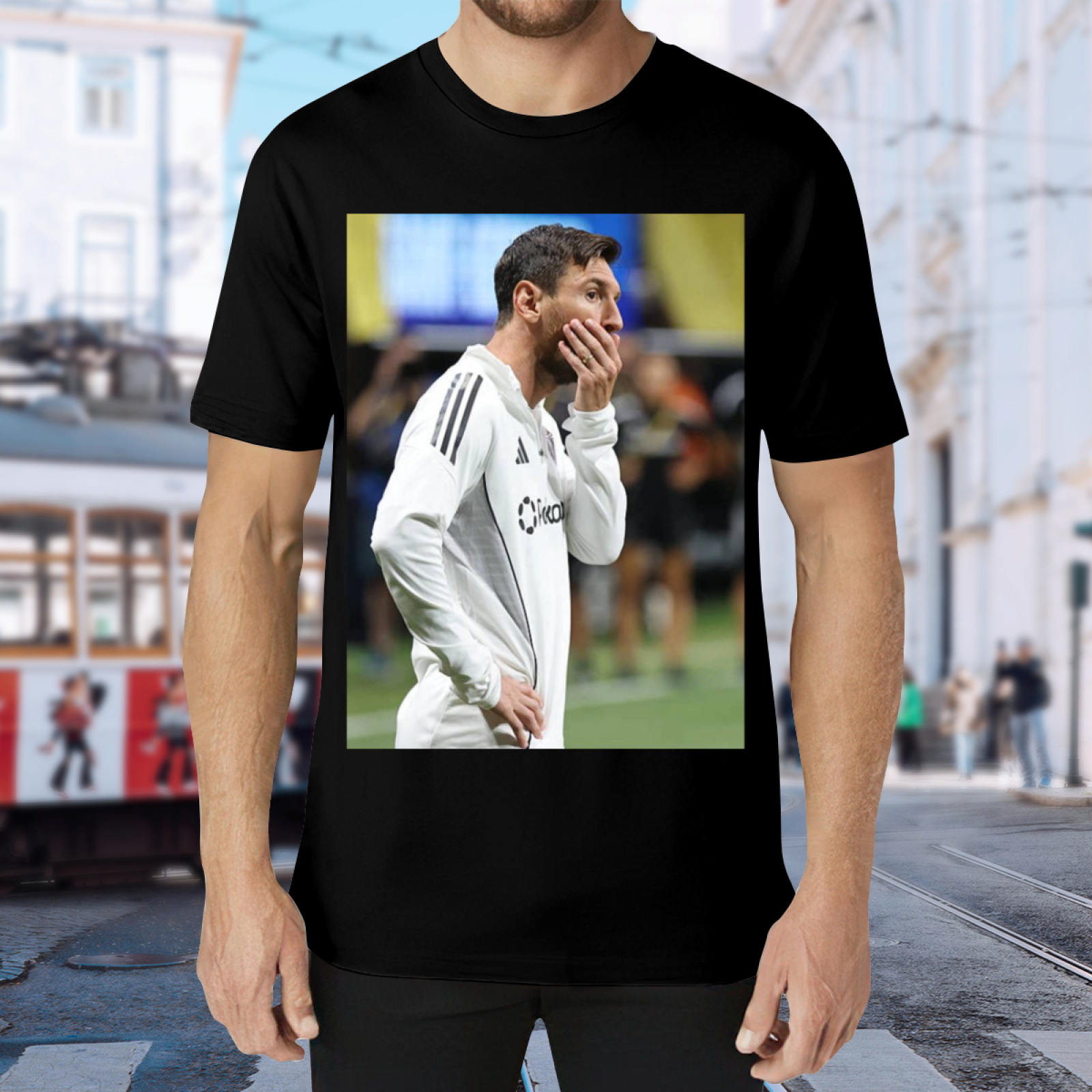 Dynamic Soccer Style Tee Perfect for Football Enthusiasts