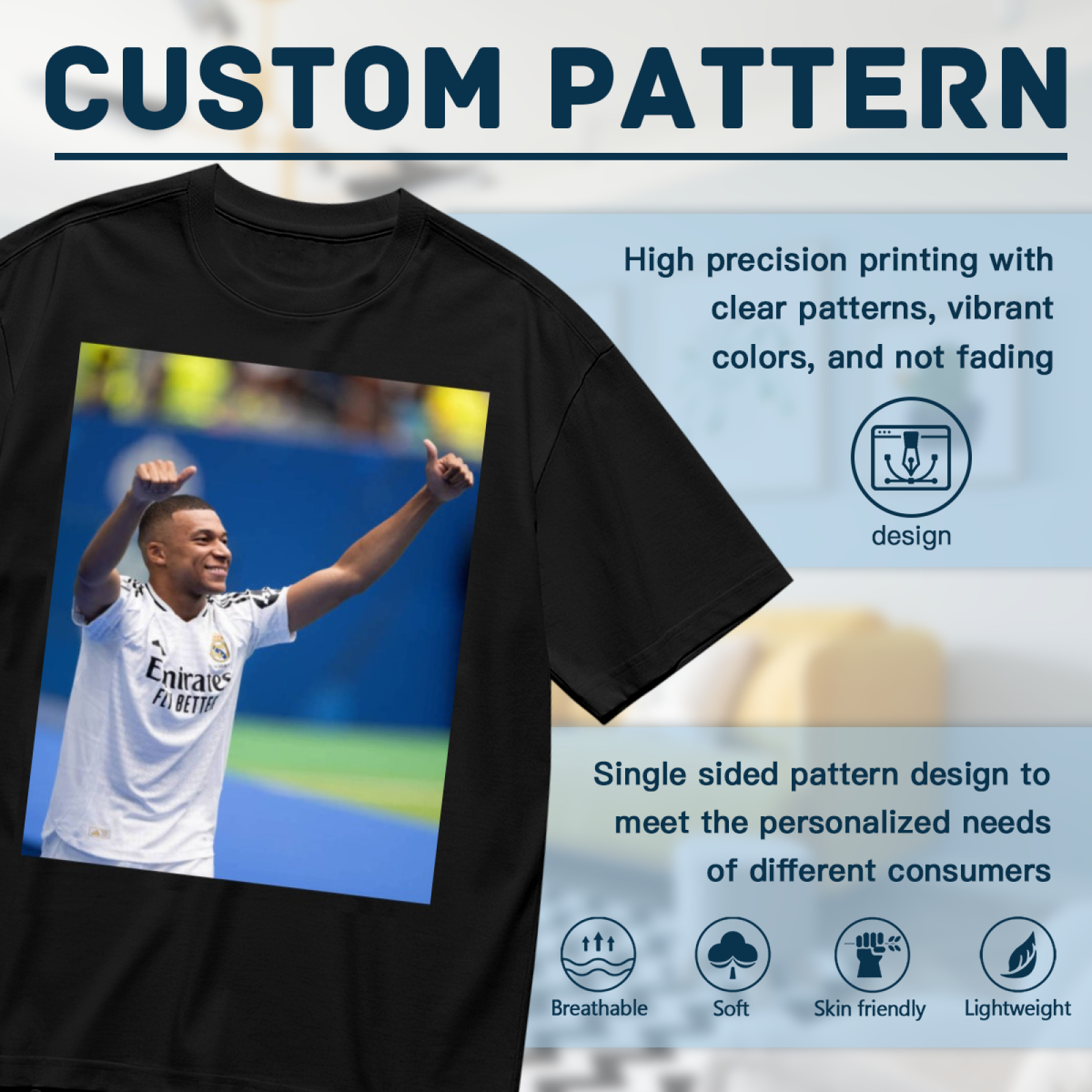 Football Passion Striker Tee Wear the Best of the Beautiful Game