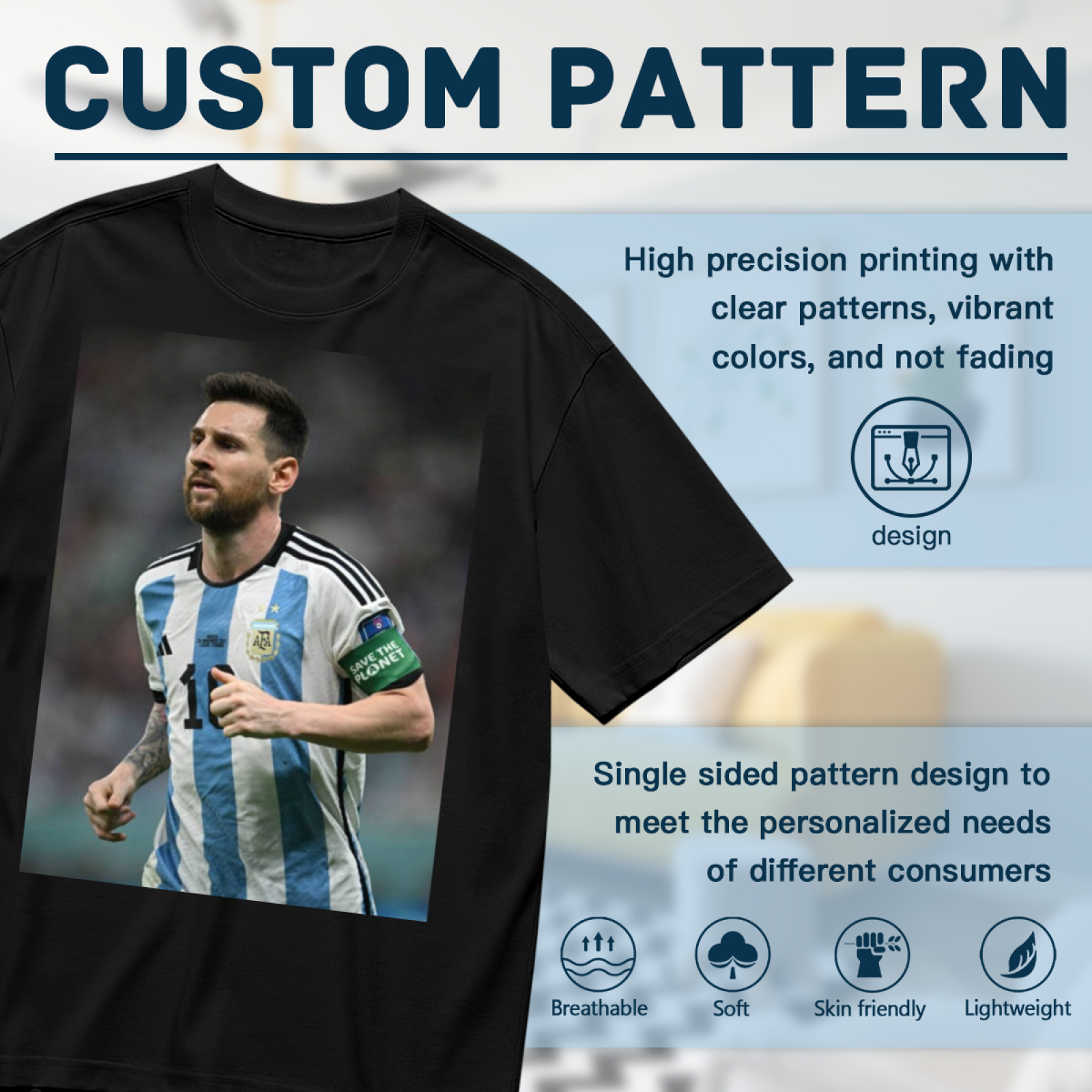 Football Victory Power Tee Celebrate the Soccer Legends