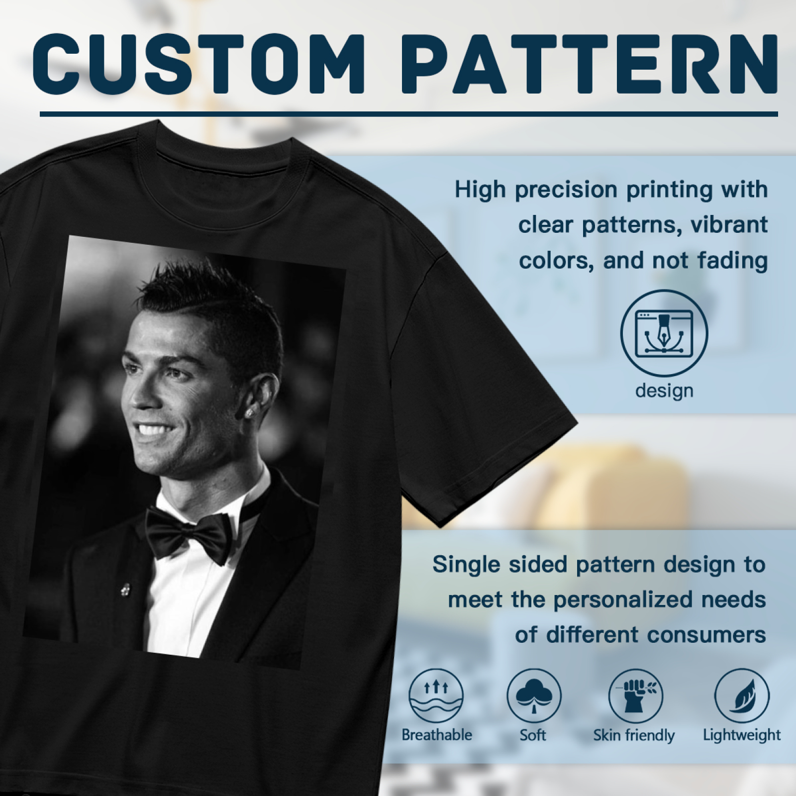 Football Passionate Star Tee Celebrate the Best Moments of Soccer
