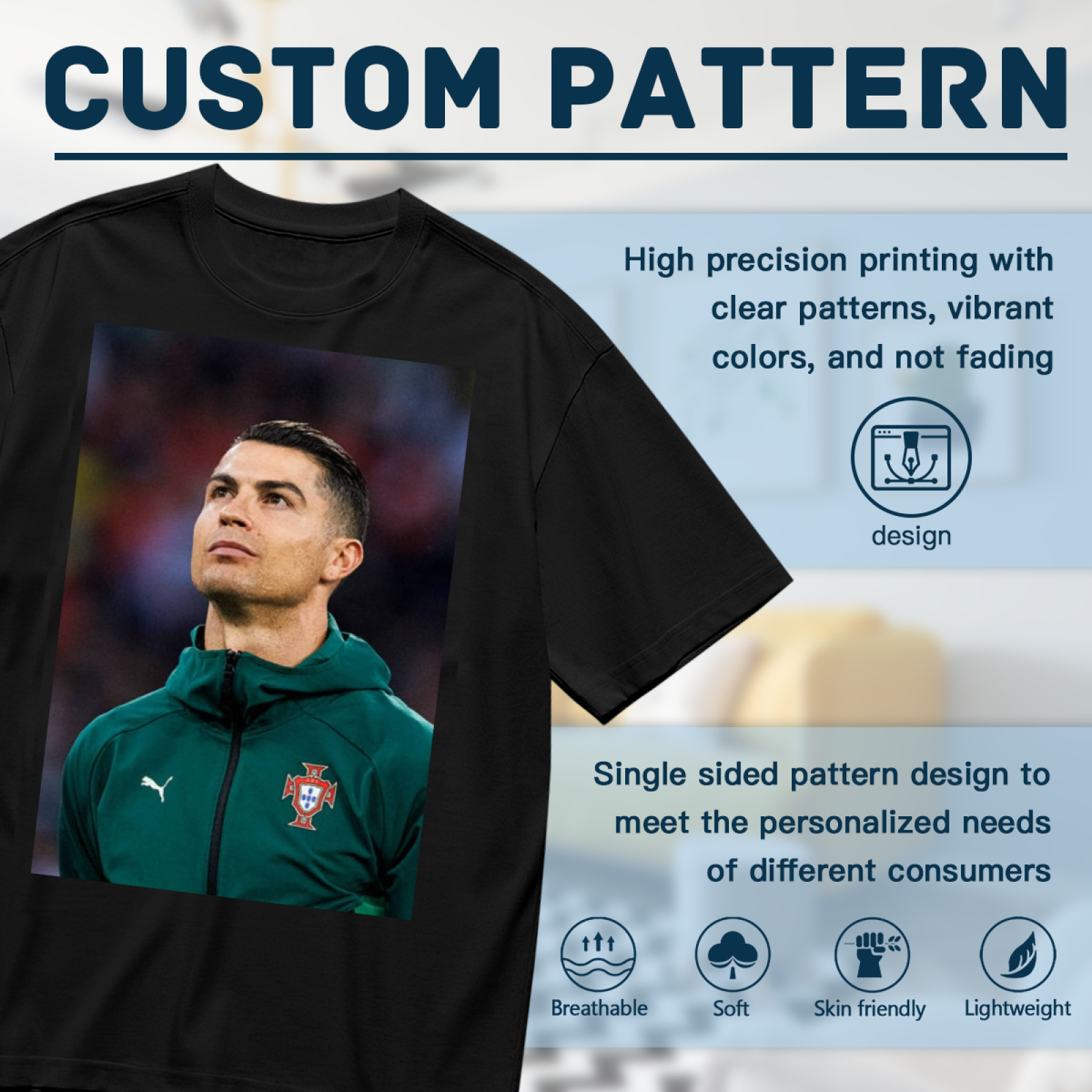 Football Striker Glory Graphic Tee Perfect for True Football Fans