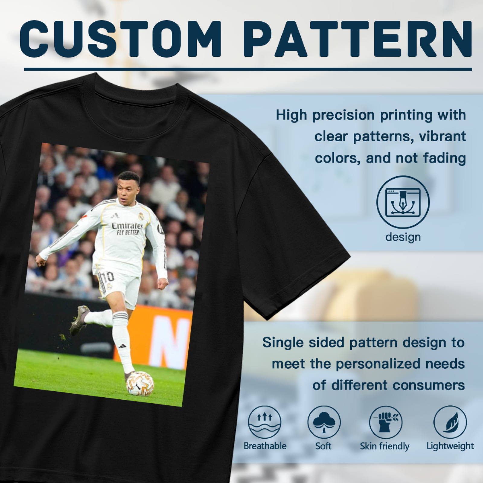 Football Glory Striker Action Tee Show Your Football Passion