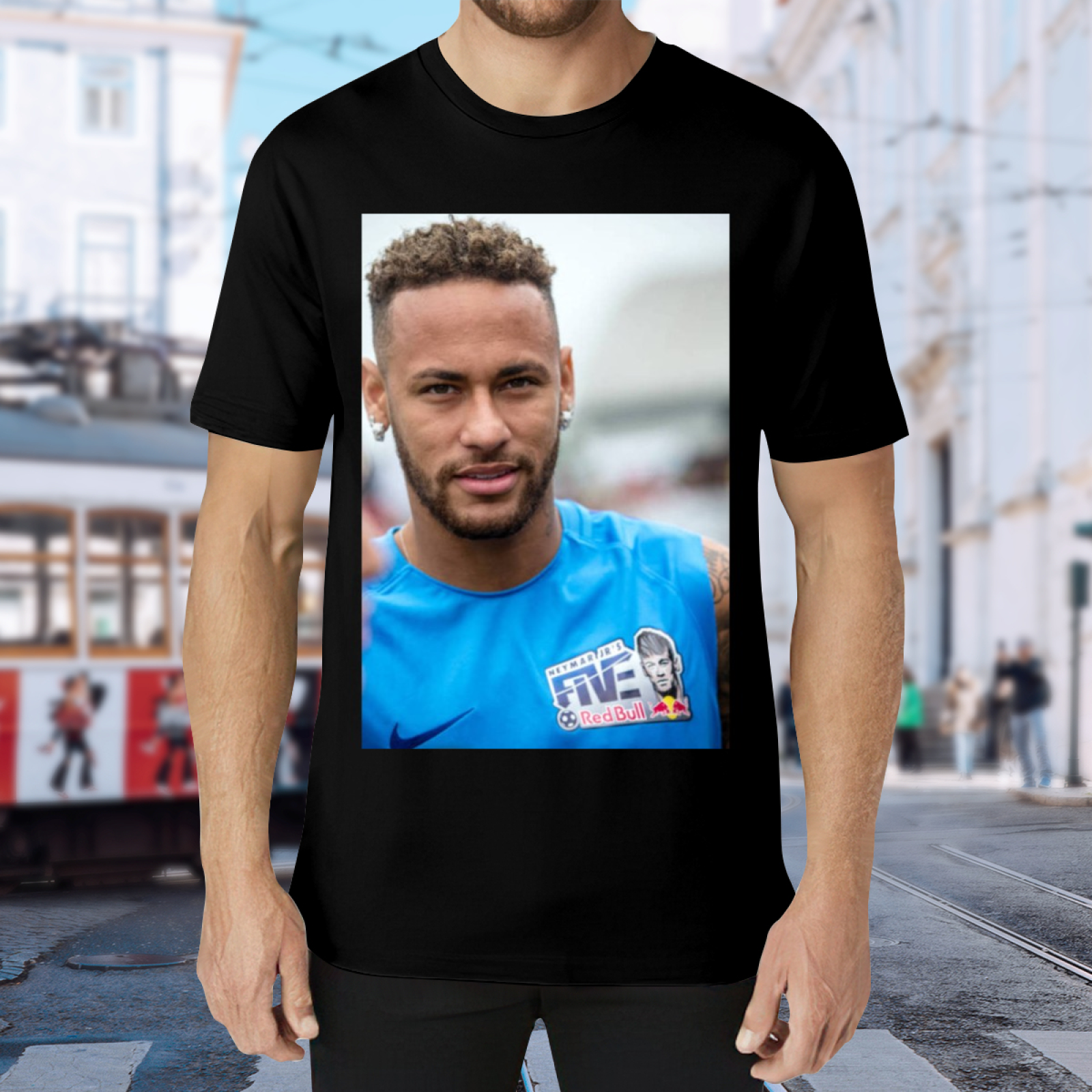 Dynamic Soccer Style Tee Perfect for Football Enthusiasts
