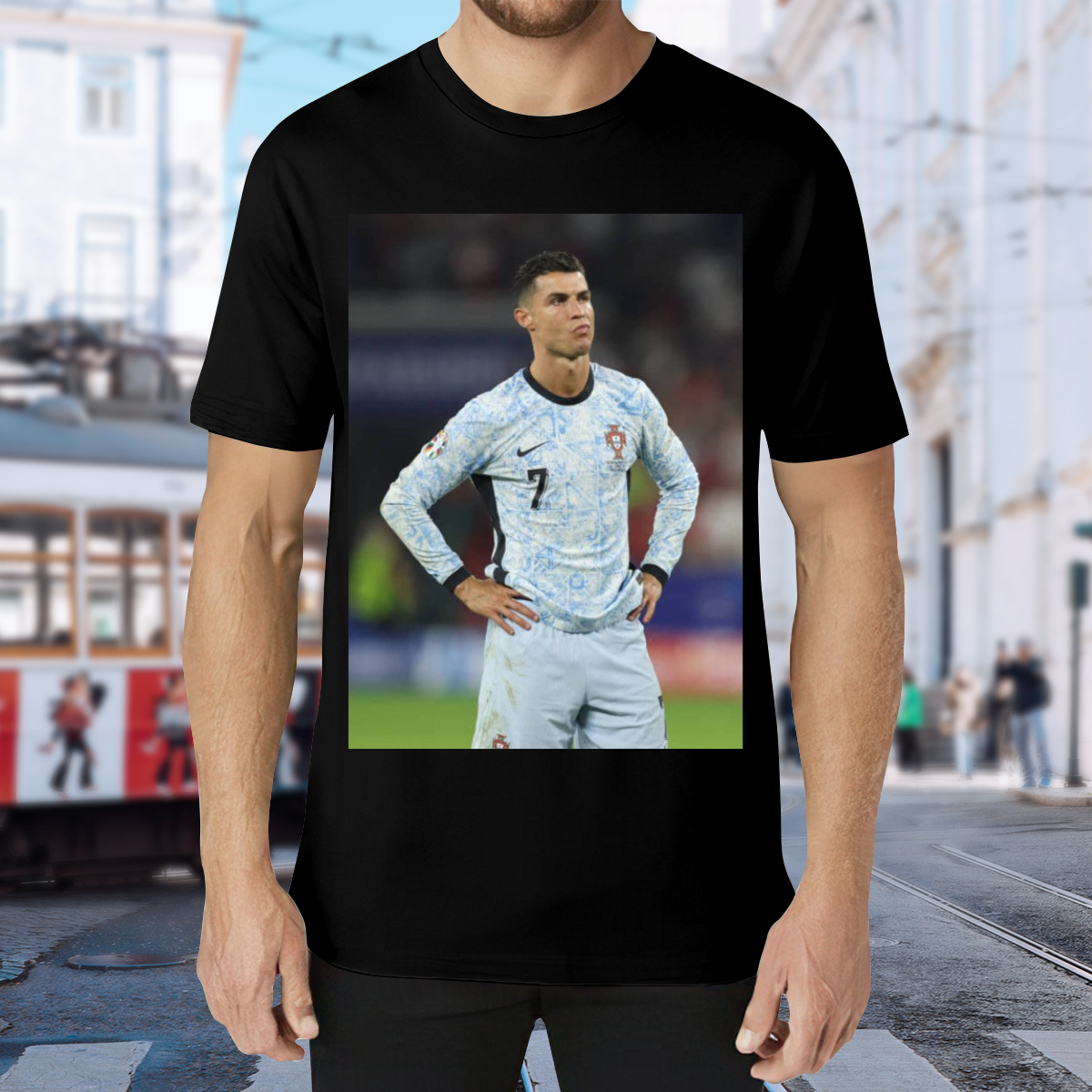 Dynamic Football Kick Graphic T-Shirt ¨C Feel the Power of the Game