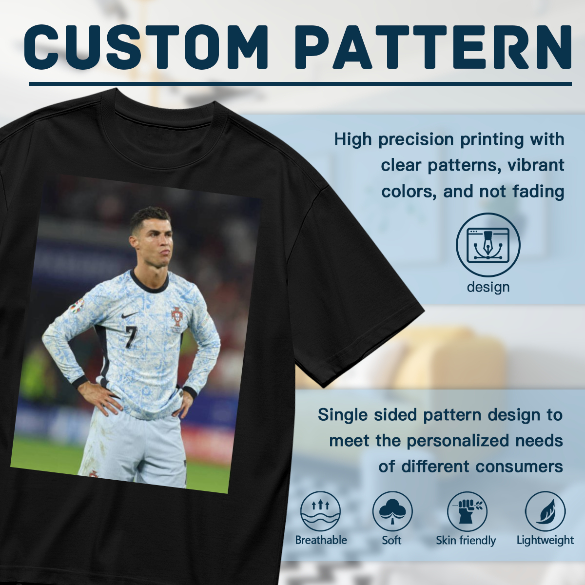 Dynamic Football Kick Graphic T-Shirt ¨C Feel the Power of the Game