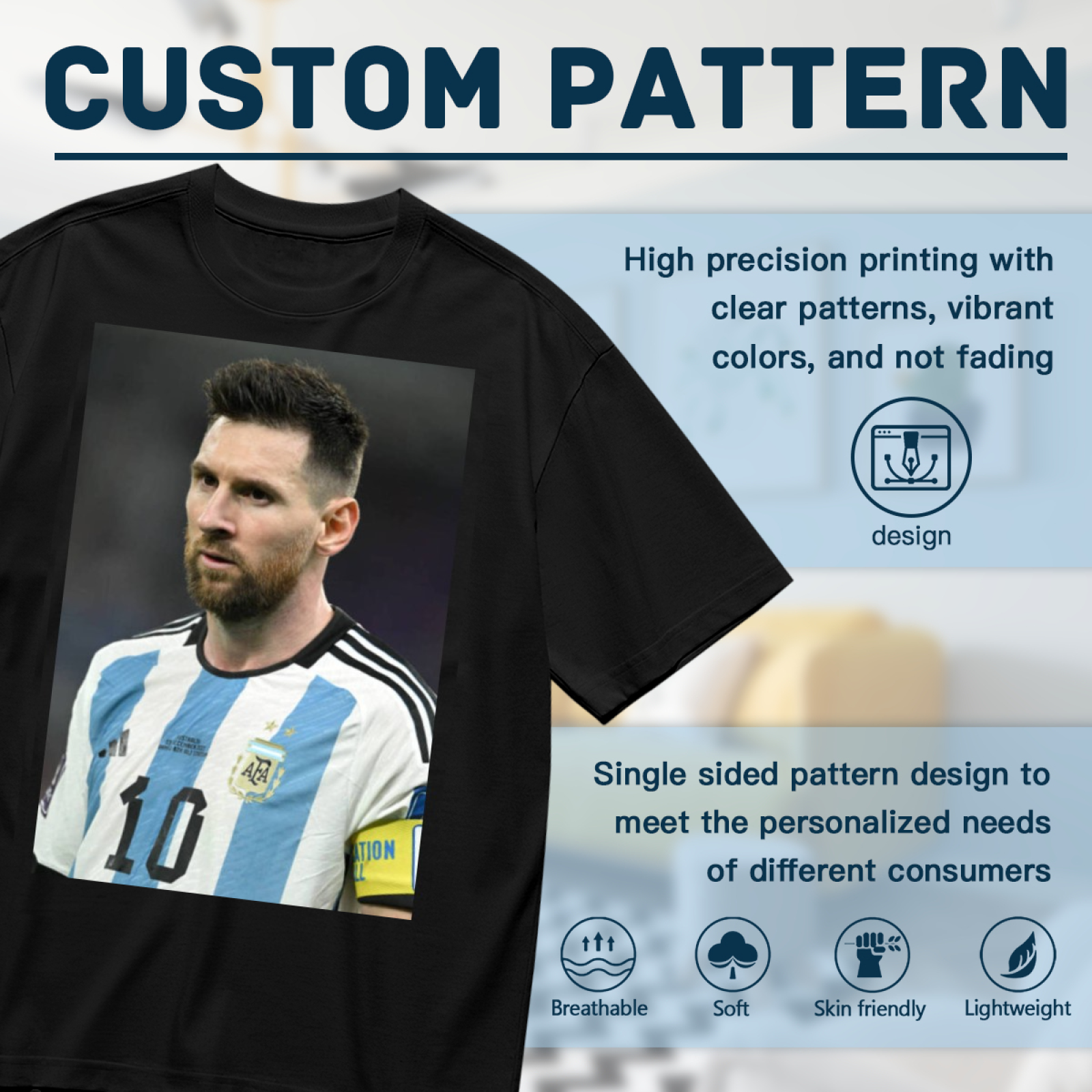 Ultimate Football Passion Tee Represent Soccer¡¯s Greatest Players