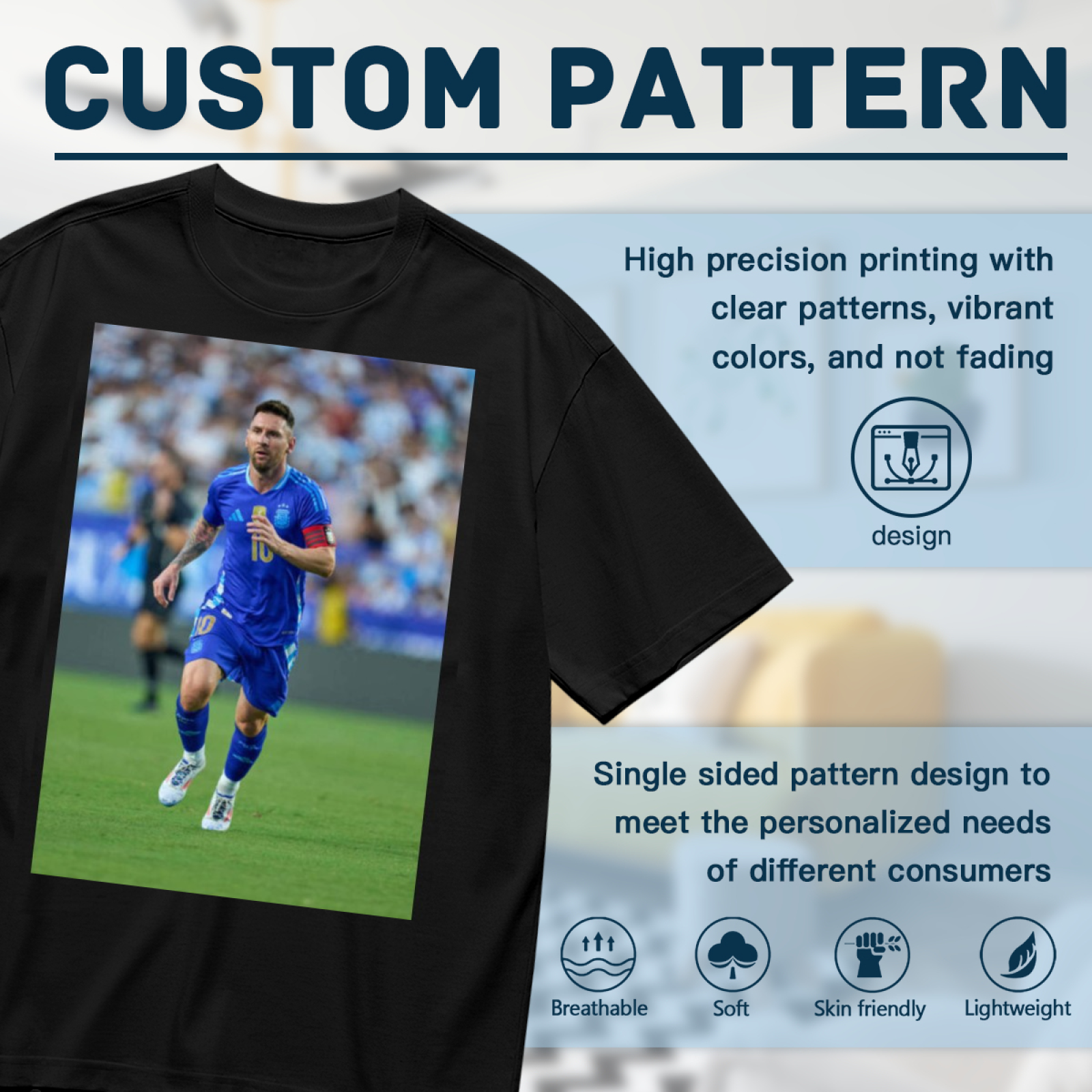 Football Star Action Tee Wear the Best of the Beautiful Game