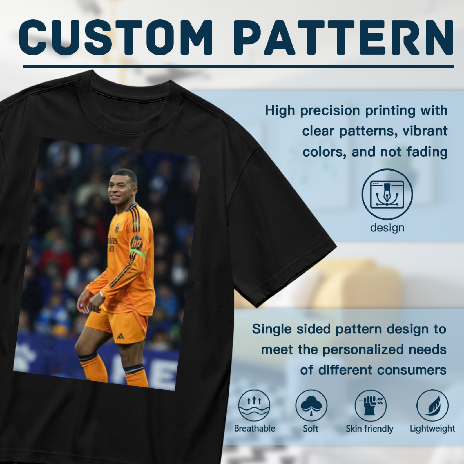 Football Striker Glory Tee Represent the Best of the Beautiful Game