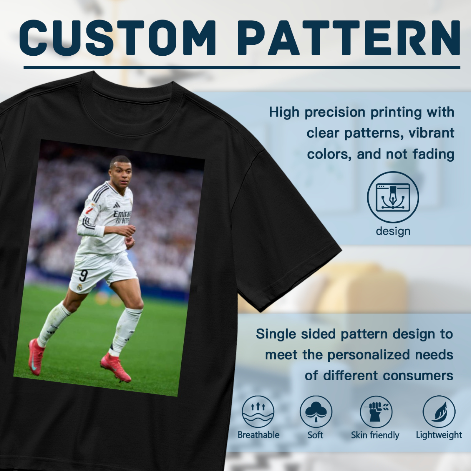 Football Glory Striker Hero Tee Represent the Power of Football