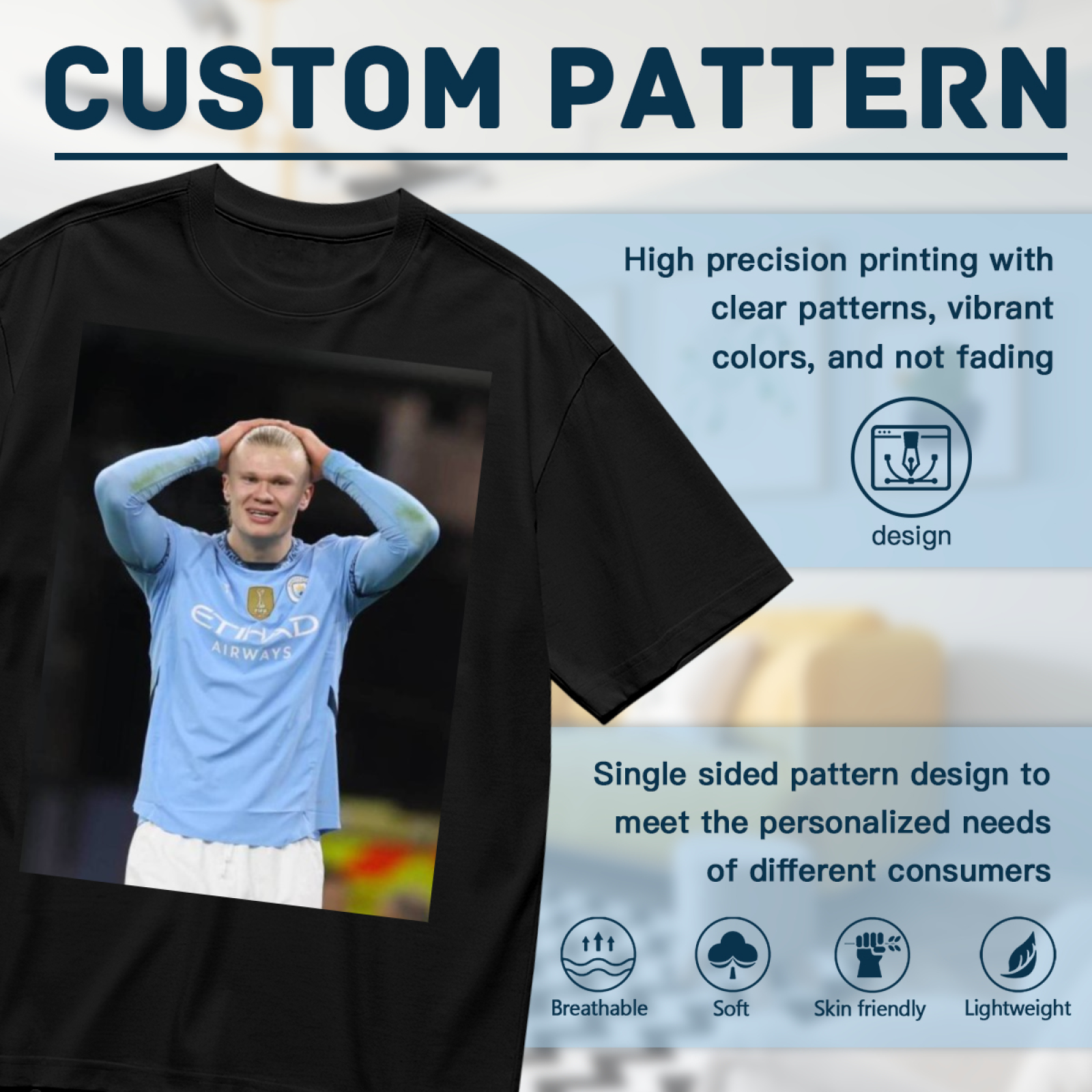 Football Striker Champion Tee Represent the Glory of Soccer