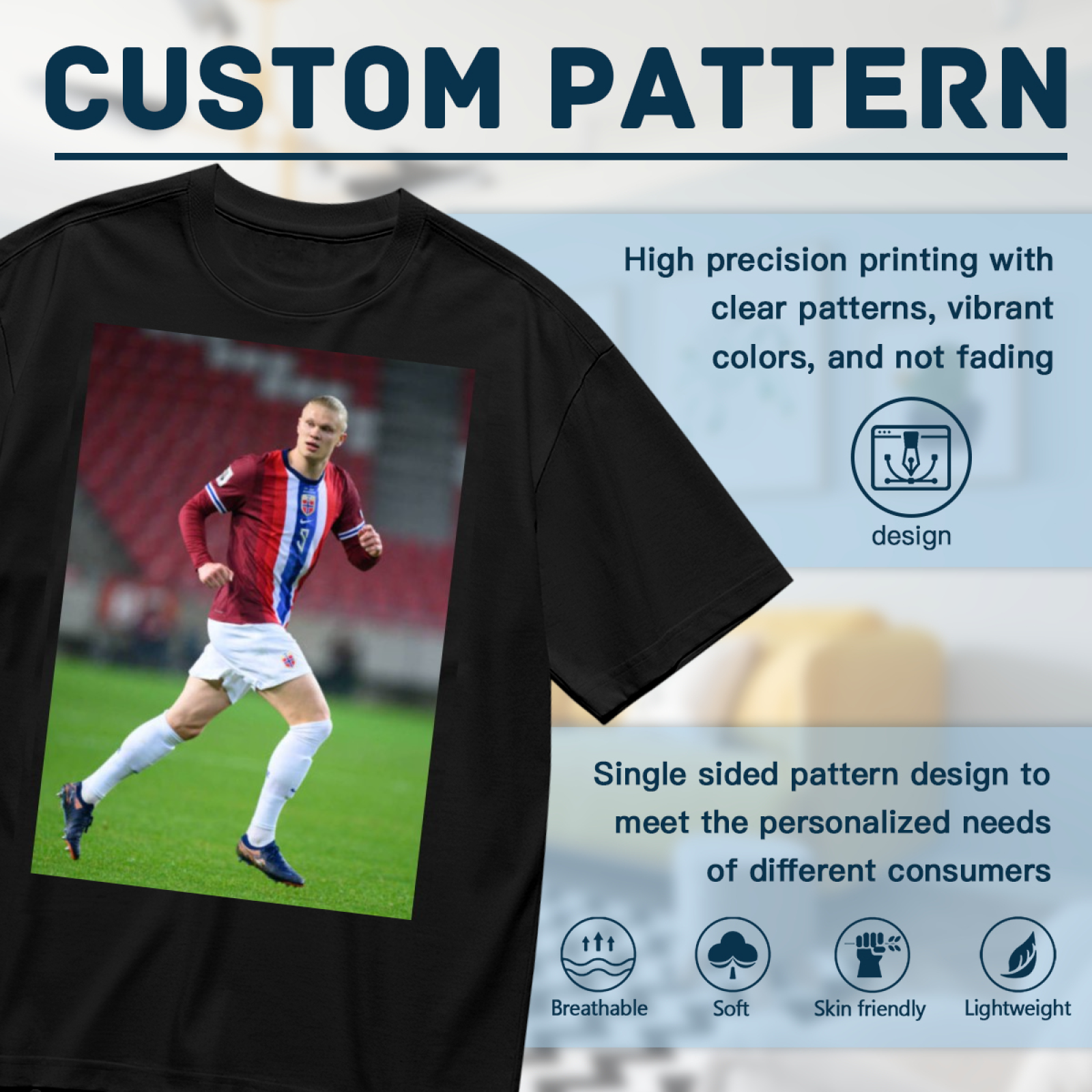 Football Star Striker Tee Wear Your Passion for Soccer Legends
